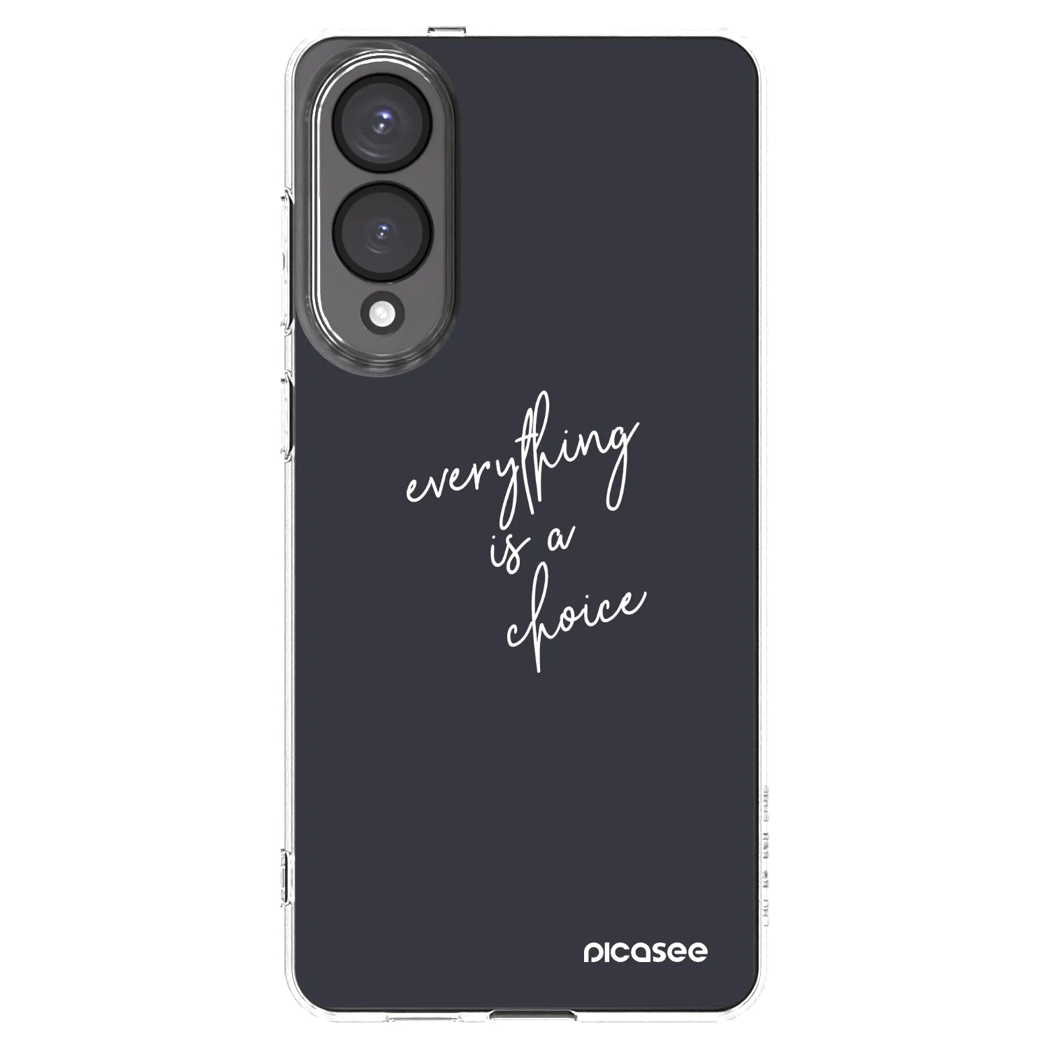 Picasee silikonowe przeźroczyste etui na Samsung Galaxy S25 Edge 5G - Everything is a choice