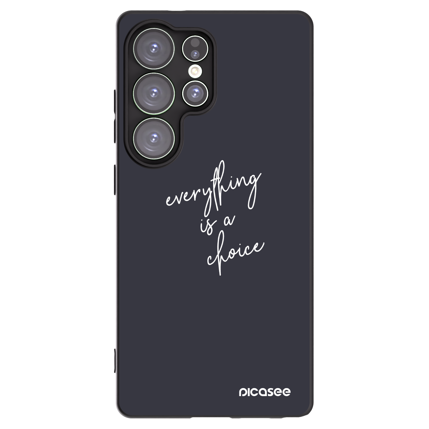 Picasee silikonowe czarne etui na Samsung Galaxy S25 Ultra 5G - Everything is a choice