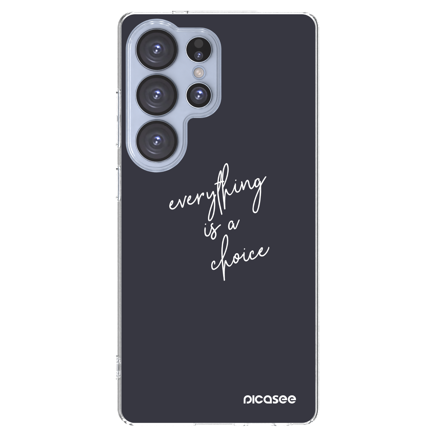 Picasee silikonowe przeźroczyste etui na Samsung Galaxy S25 Ultra 5G - Everything is a choice