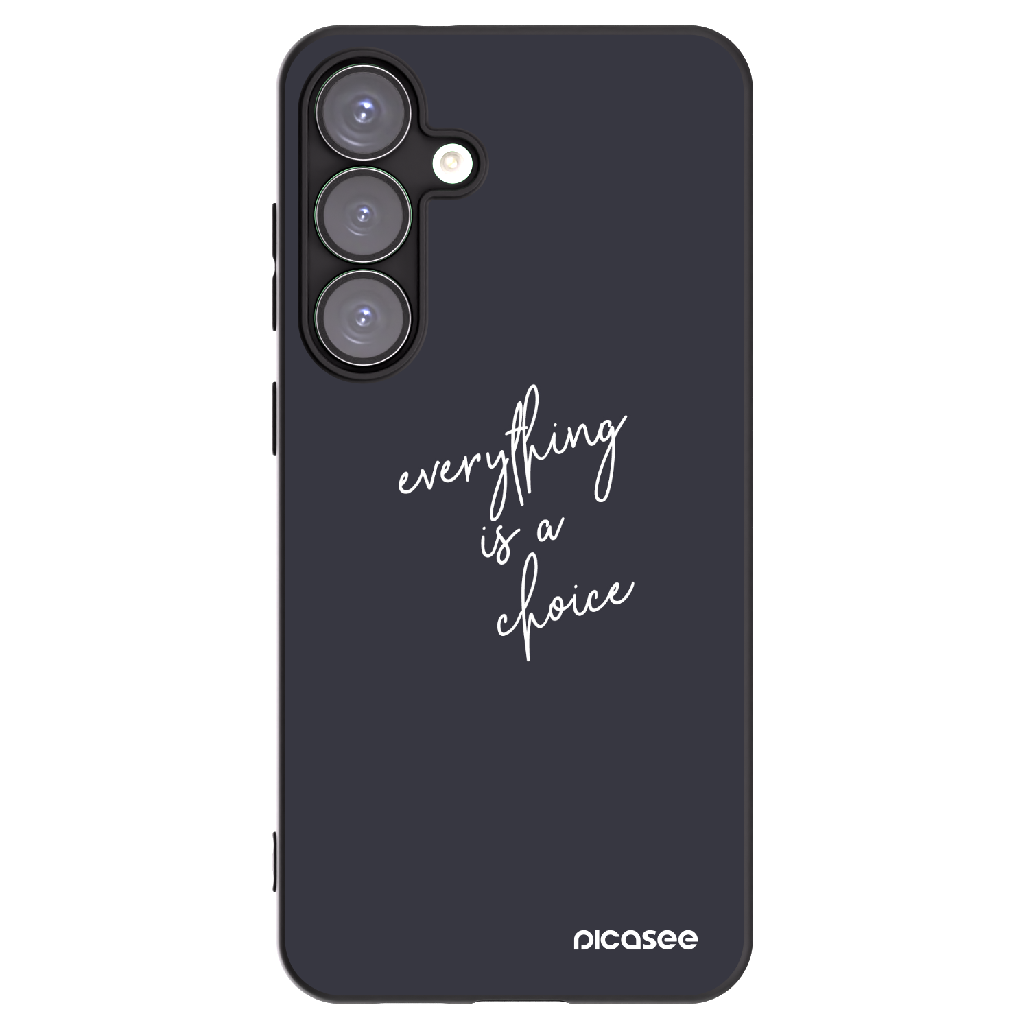 Picasee silikonowe czarne etui na Samsung Galaxy S25+ 5G - Everything is a choice