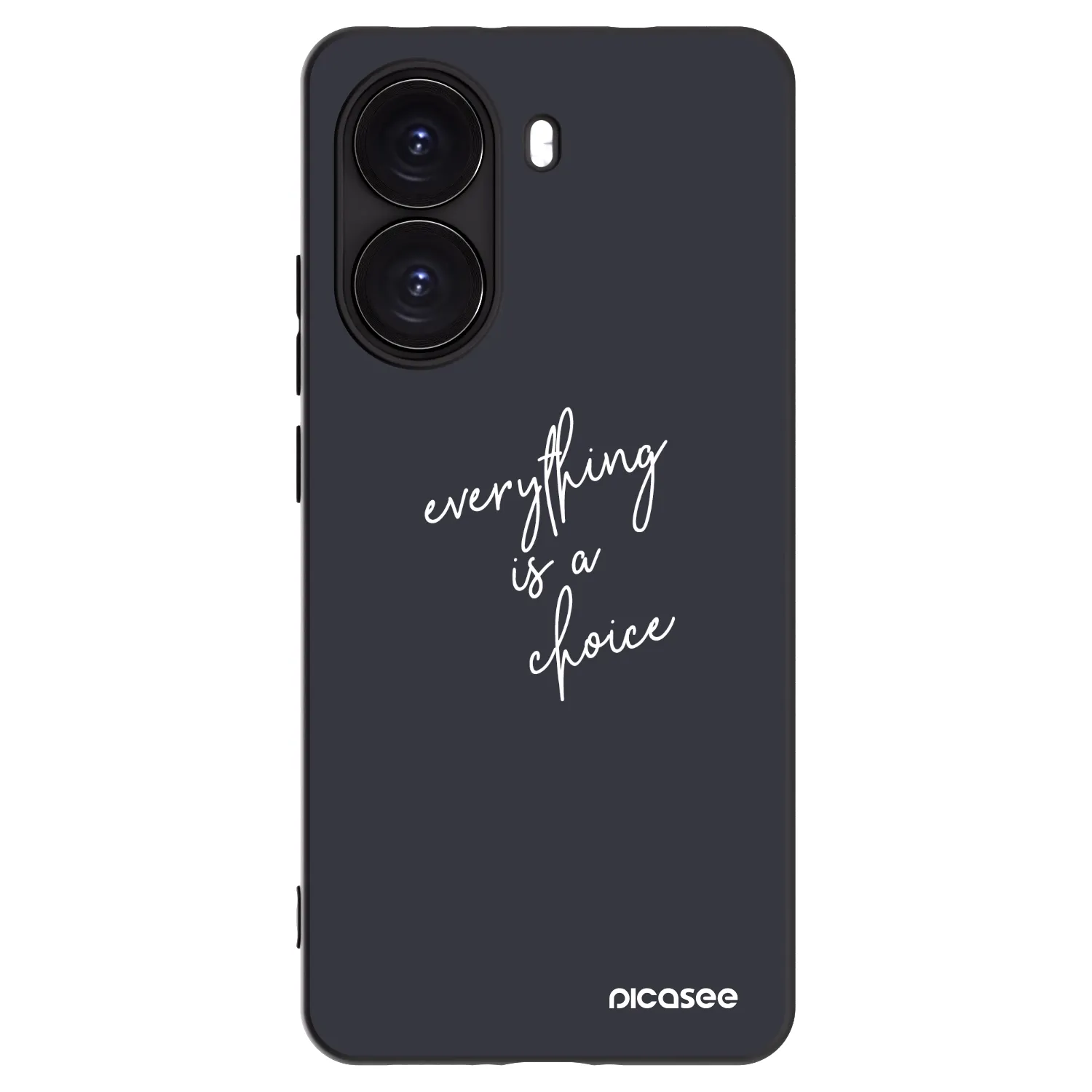 Picasee silikonowe czarne etui na Xiaomi Poco X7 Pro 5G - Everything is a choice