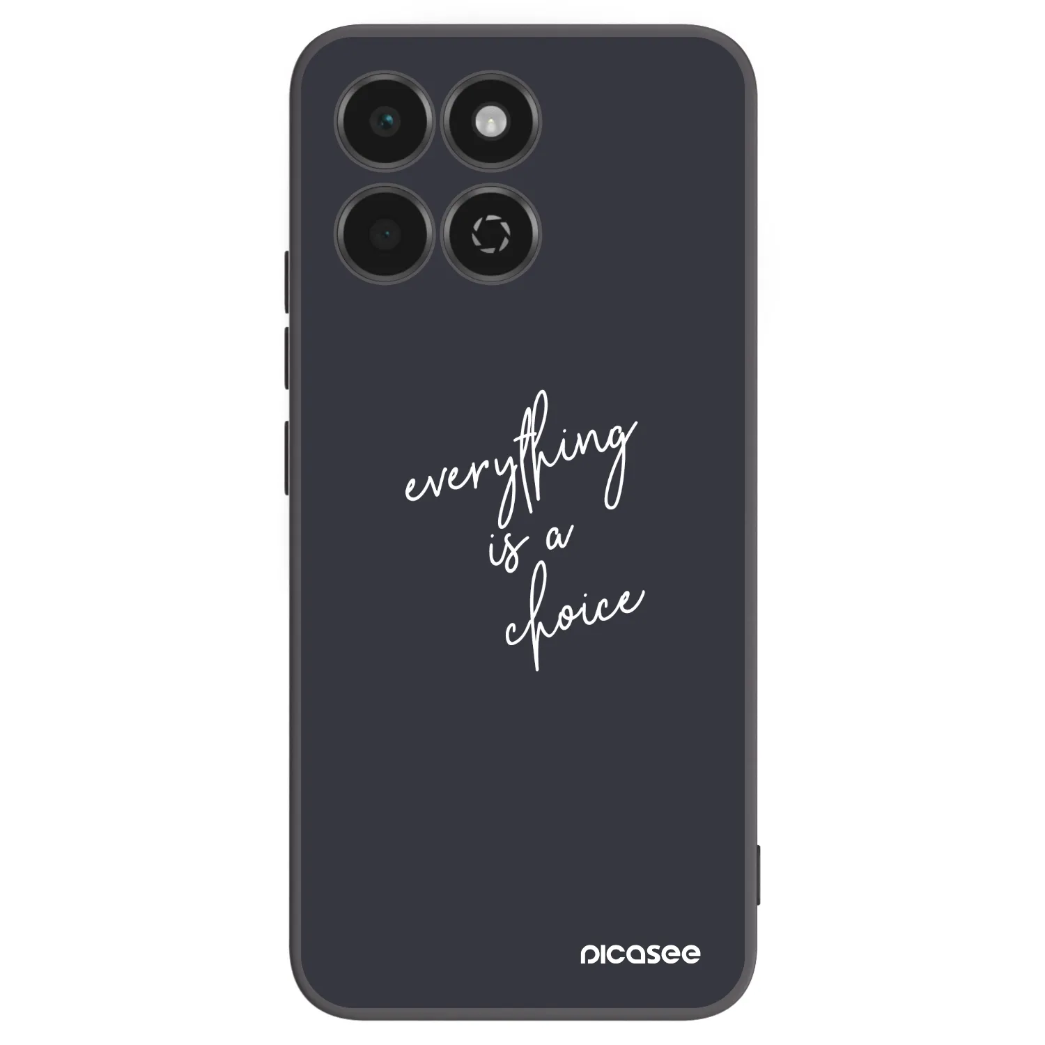Picasee silikonowe czarne etui na Honor 200 Smart 5G - Everything is a choice