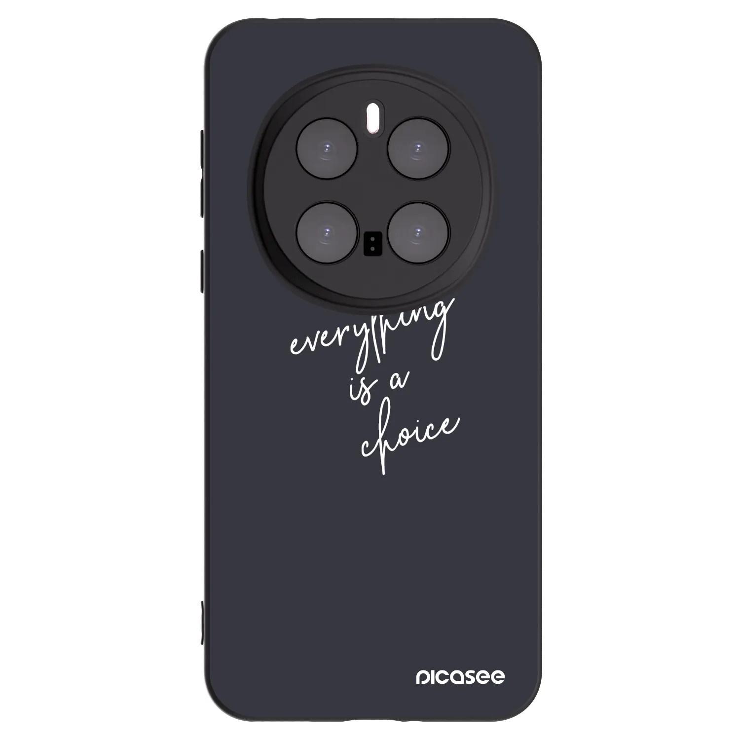 Picasee silikonowe czarne etui na Honor Magic7 Pro 5G - Everything is a choice
