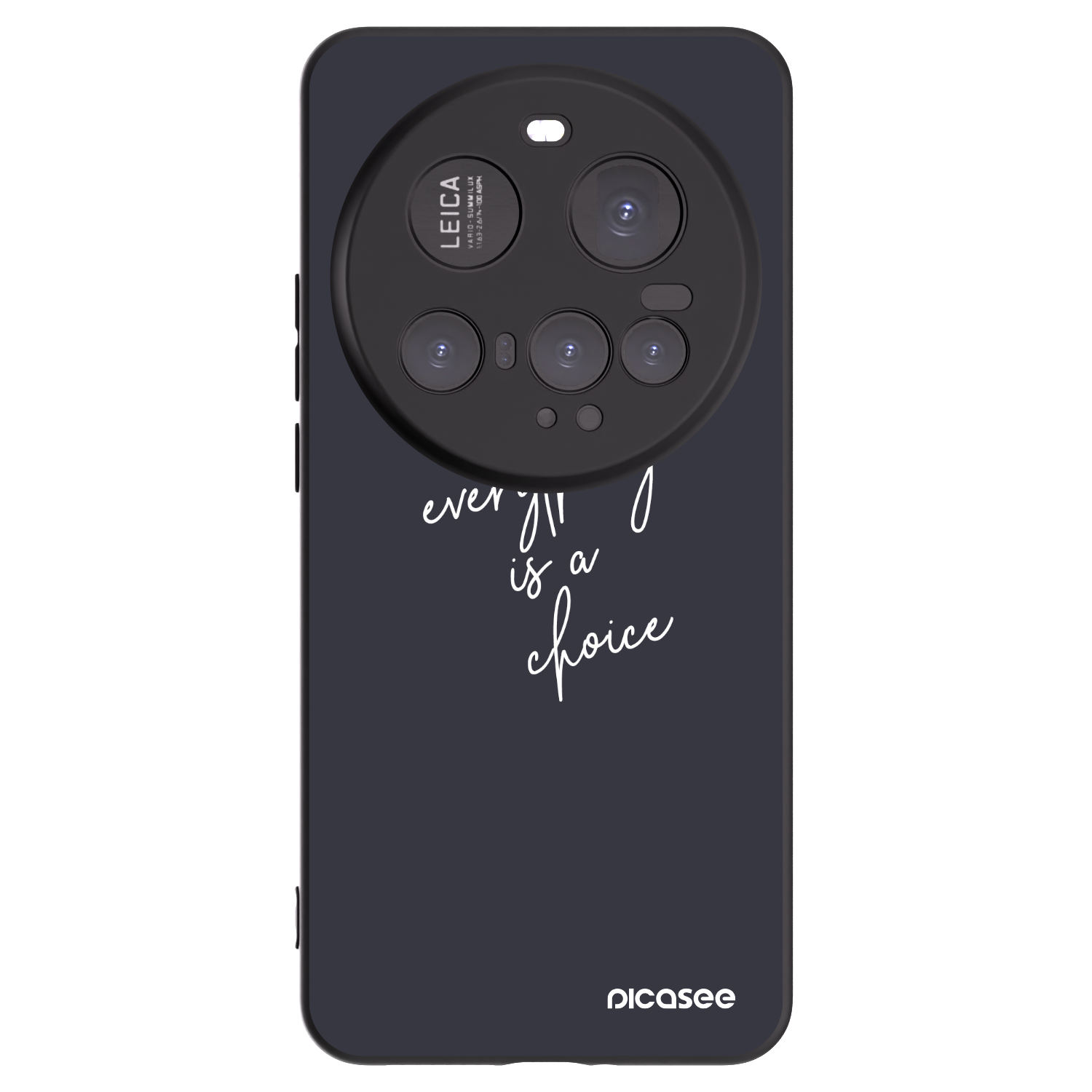 Picasee silikonowe czarne etui na Xiaomi 15 Ultra - Everything is a choice