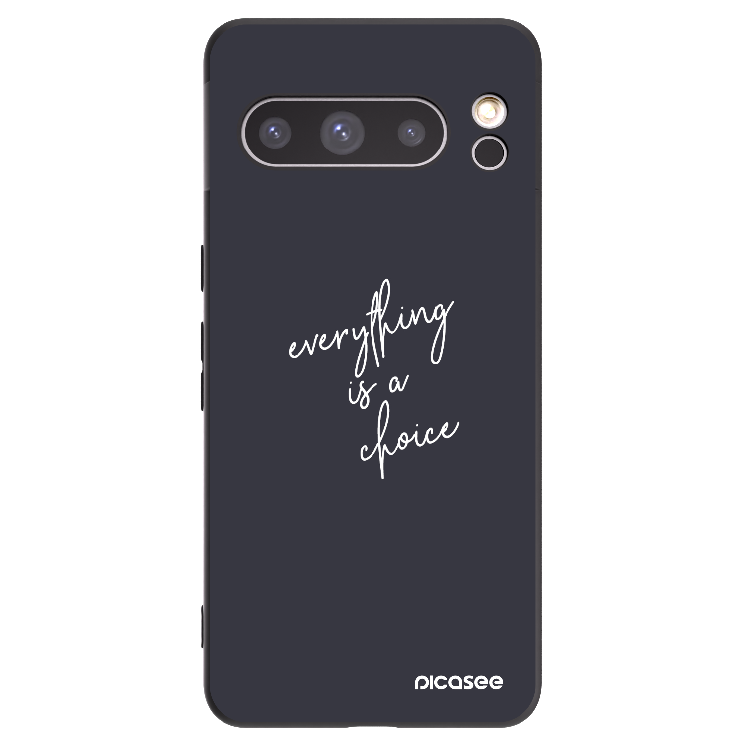 Picasee silikonowe czarne etui na Google Pixel 8 Pro - Everything is a choice