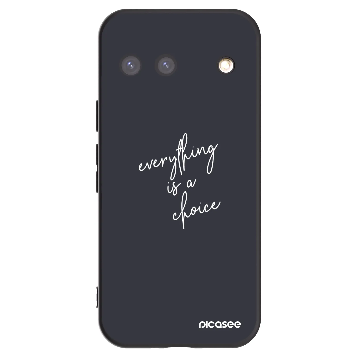 Picasee silikonowe czarne etui na Google Pixel 9 - Everything is a choice