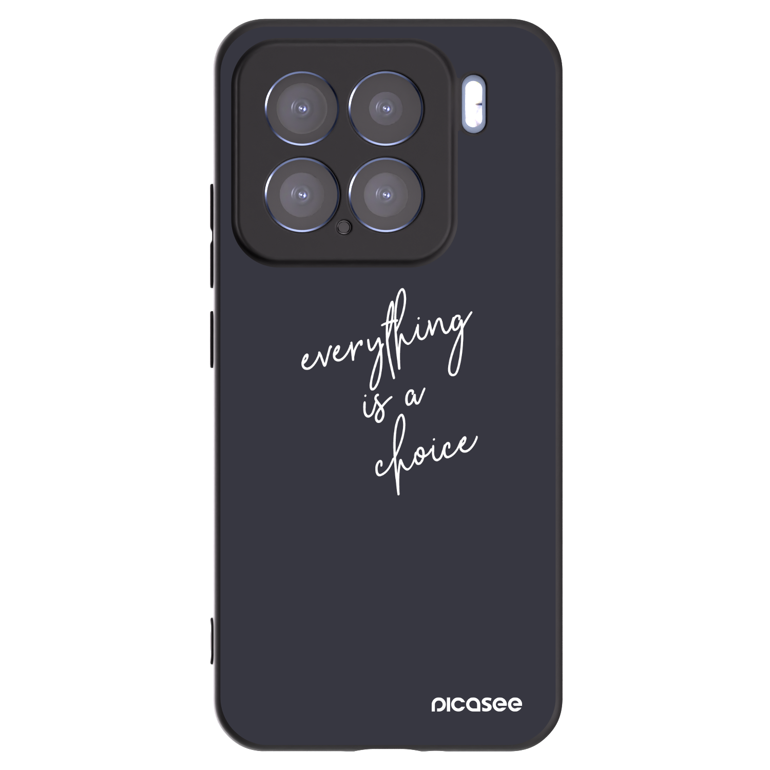 Picasee silikonowe czarne etui na Xiaomi 15 - Everything is a choice