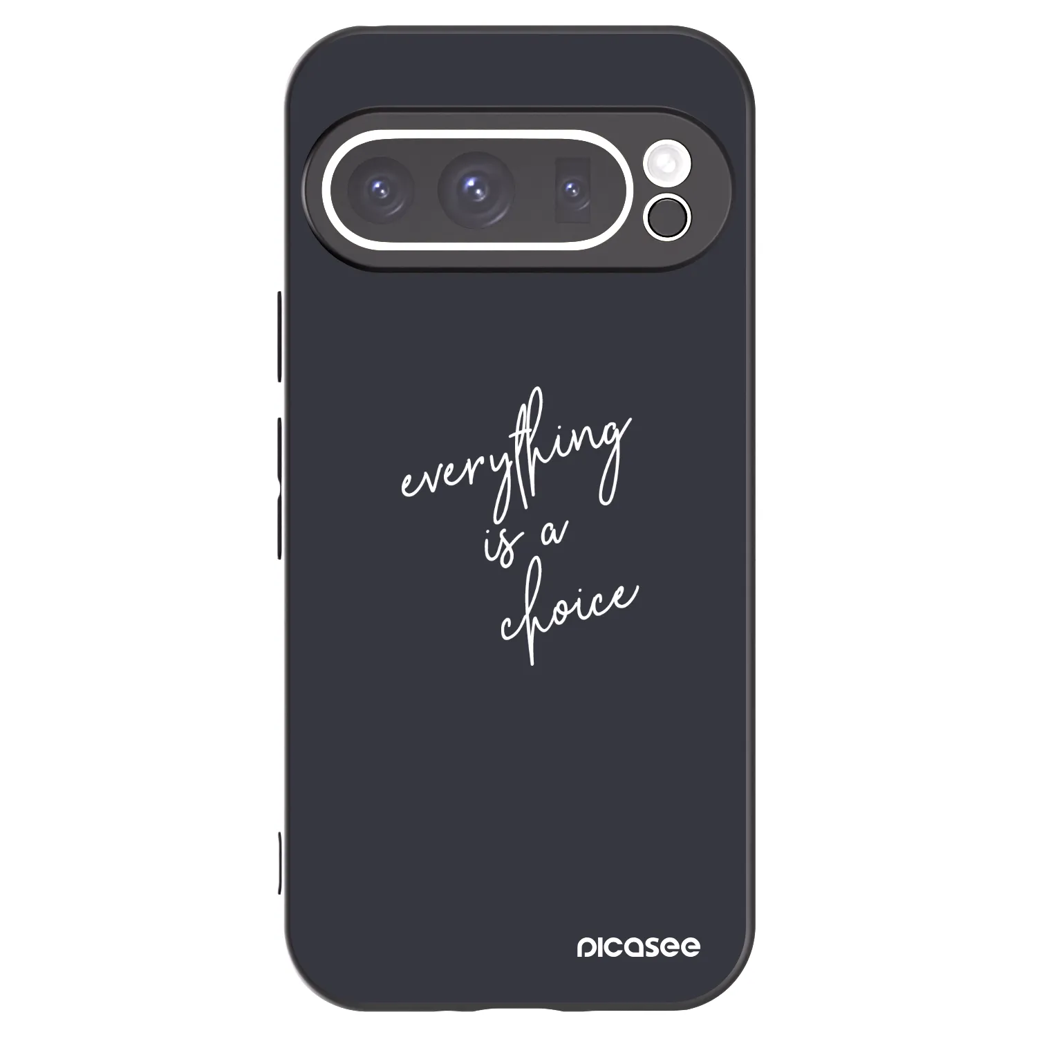 Picasee silikonowe czarne etui na Google Pixel 9 Pro - Everything is a choice