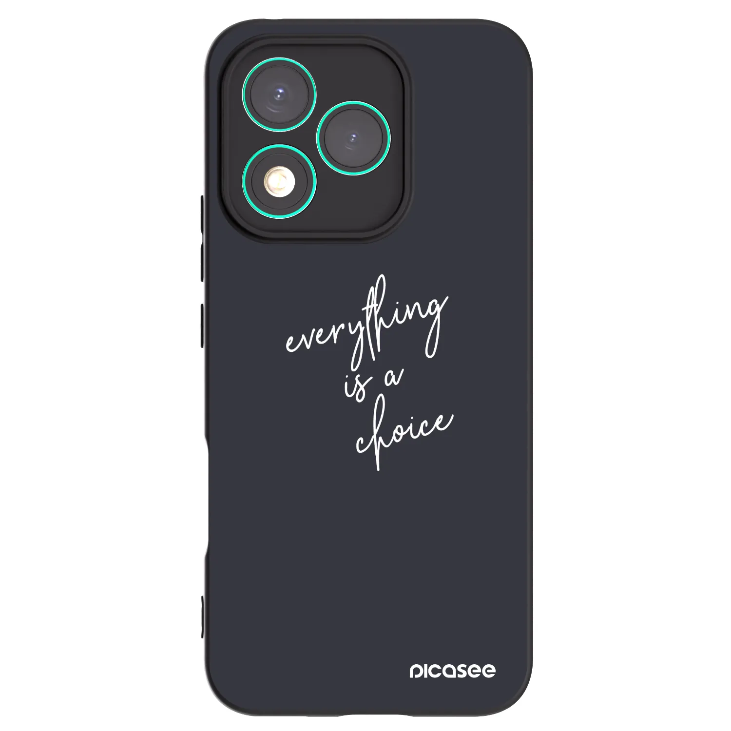 Picasee silikonowe czarne etui na Honor 400 Lite 5G - Everything is a choice