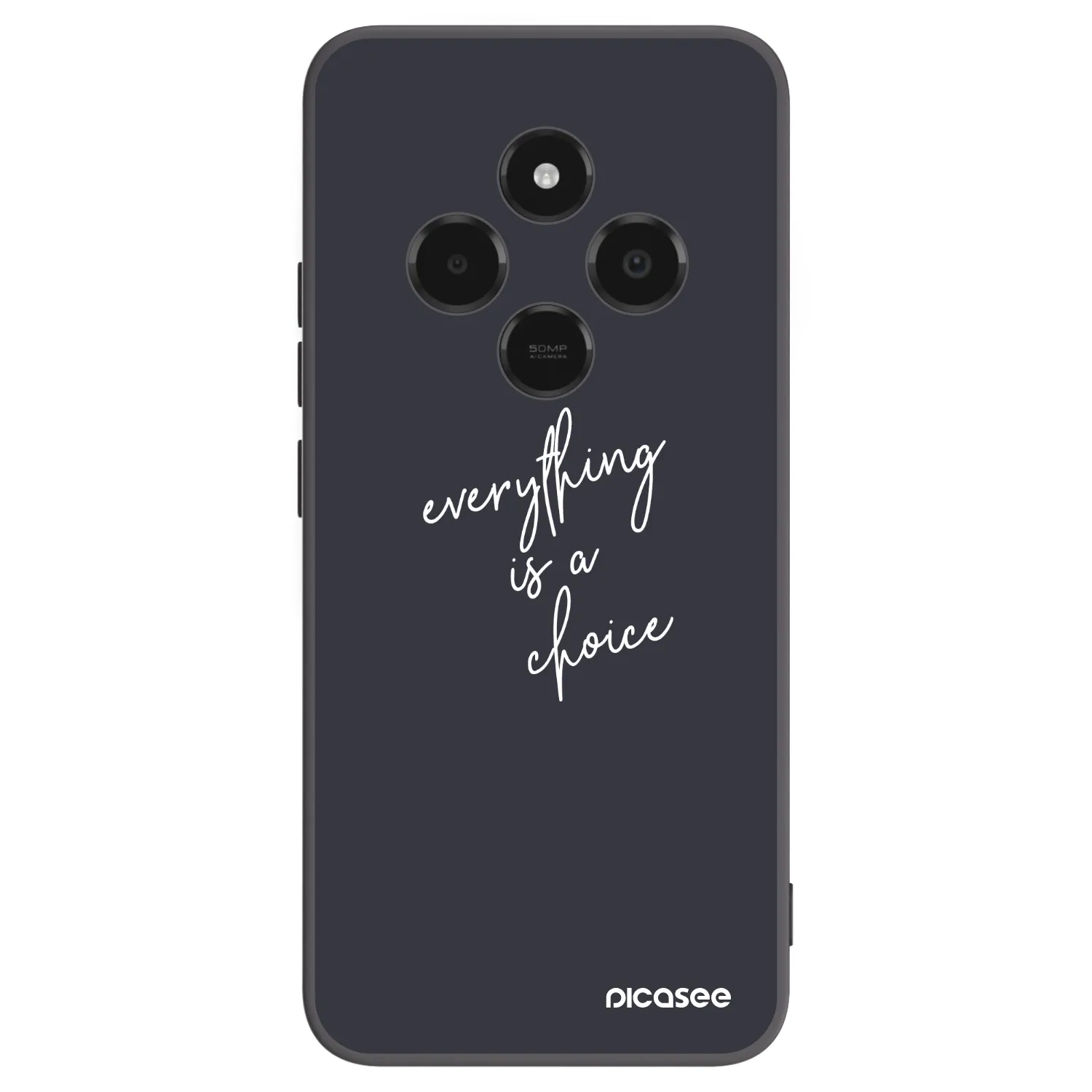 Picasee silikonowe czarne etui na Xiaomi Poco C75 - Everything is a choice