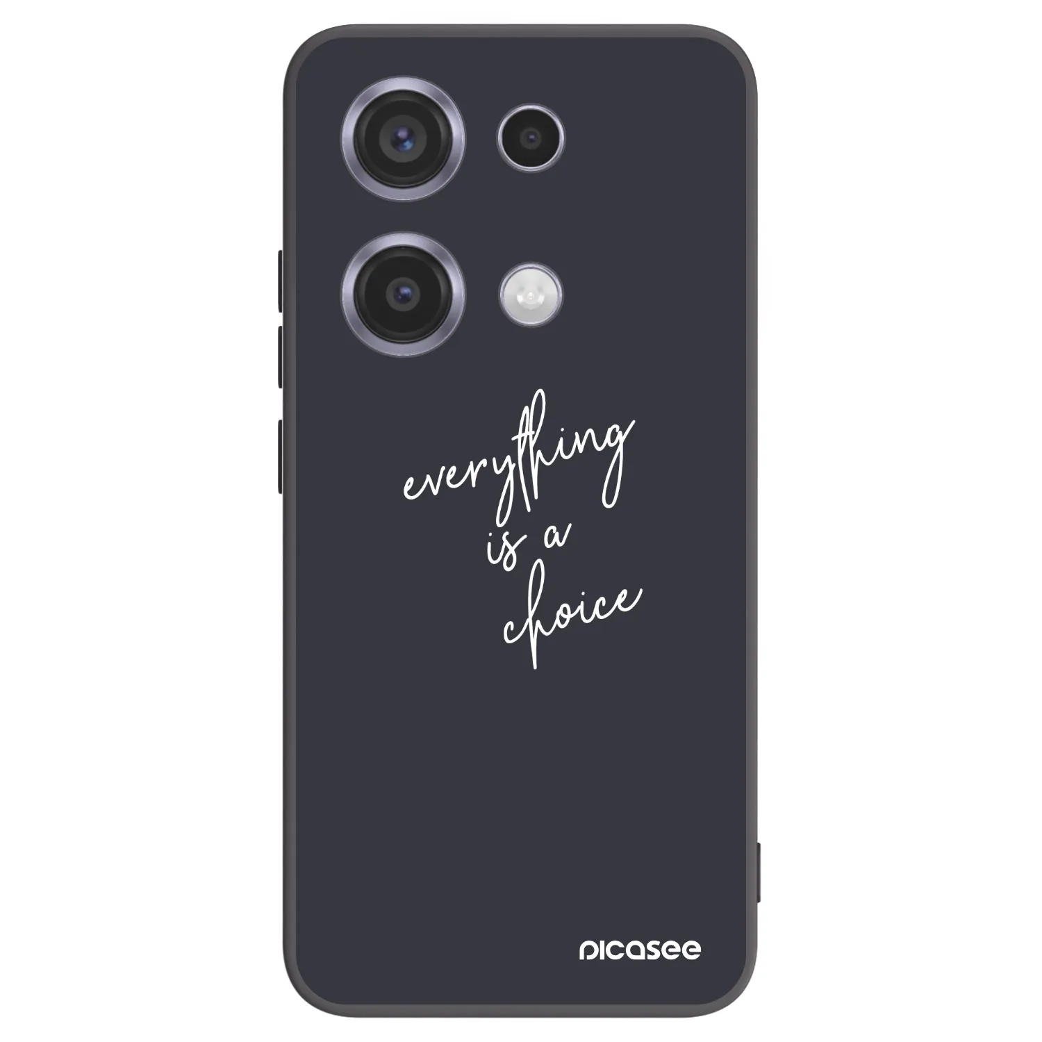 Picasee silikonowe czarne etui na Xiaomi Redmi Note 14S - Everything is a choice