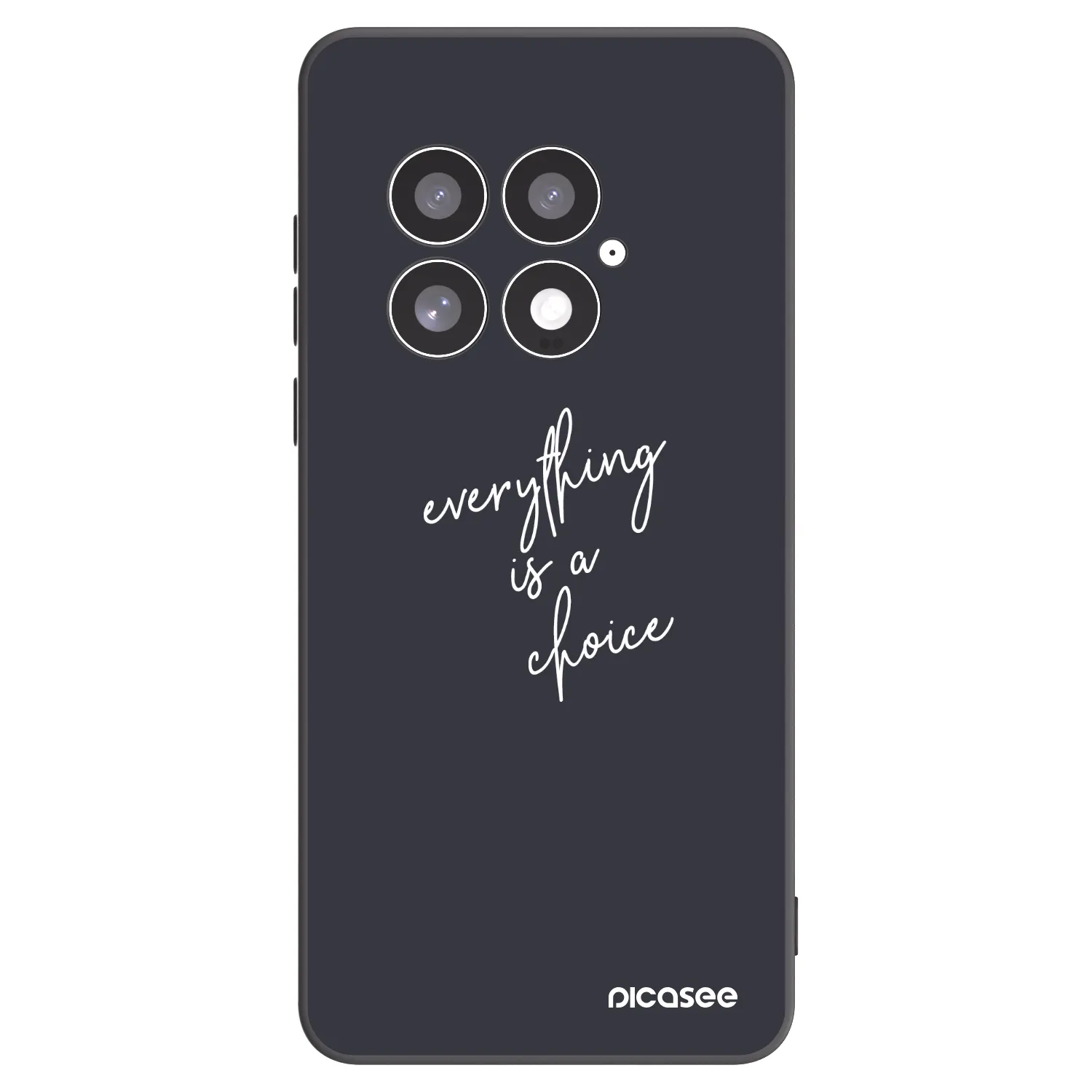 Picasee silikonowe czarne etui na OnePlus 13 5G - Everything is a choice