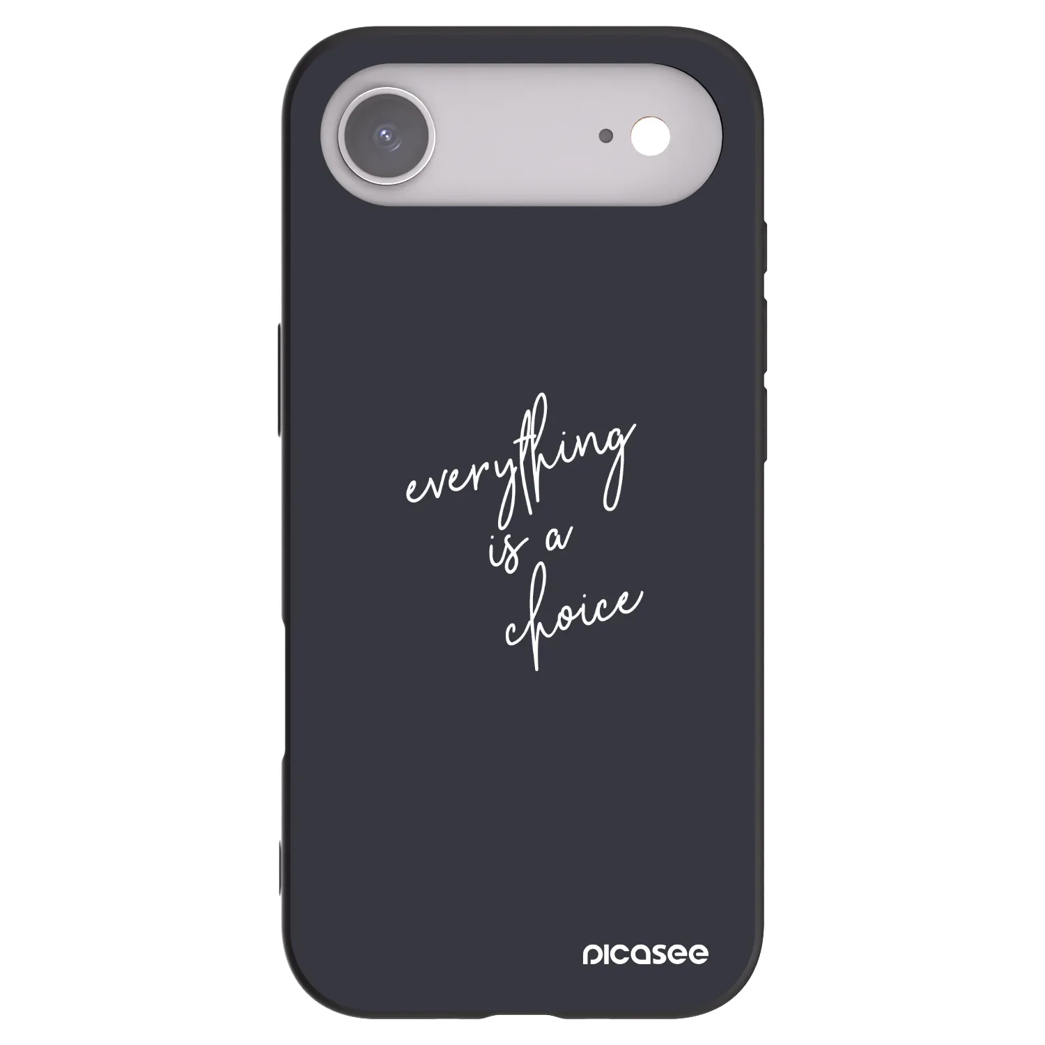 Picasee silikonowe czarne etui na Apple iPhone Air - Everything is a choice