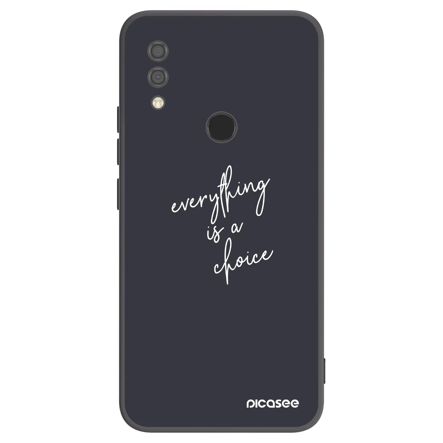 Picasee silikonowe czarne etui na Xiaomi Redmi 7 - Everything is a choice