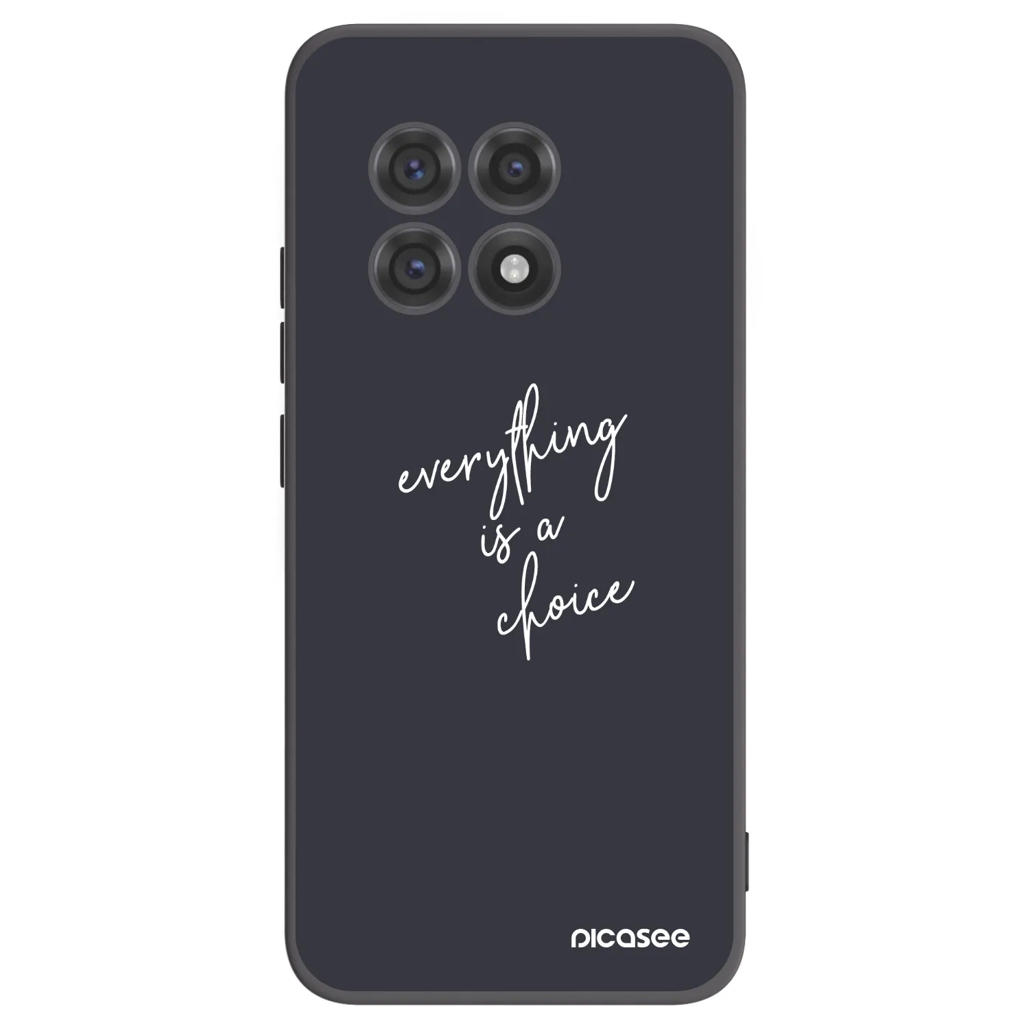 Picasee silikonowe czarne etui na OnePlus 13R 5G - Everything is a choice