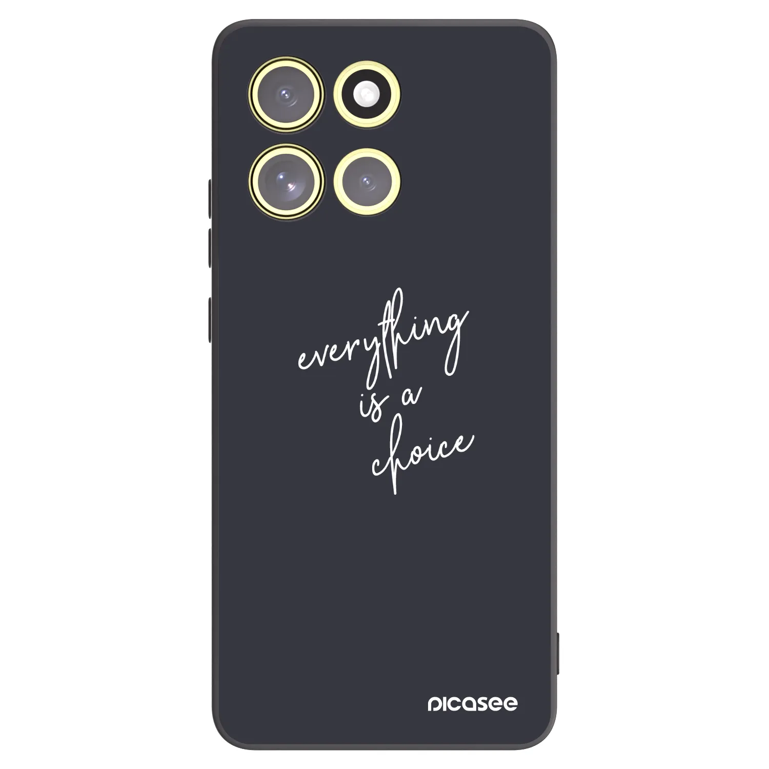 Picasee silikonowe czarne etui na Motorola Moto G86 5G - Everything is a choice