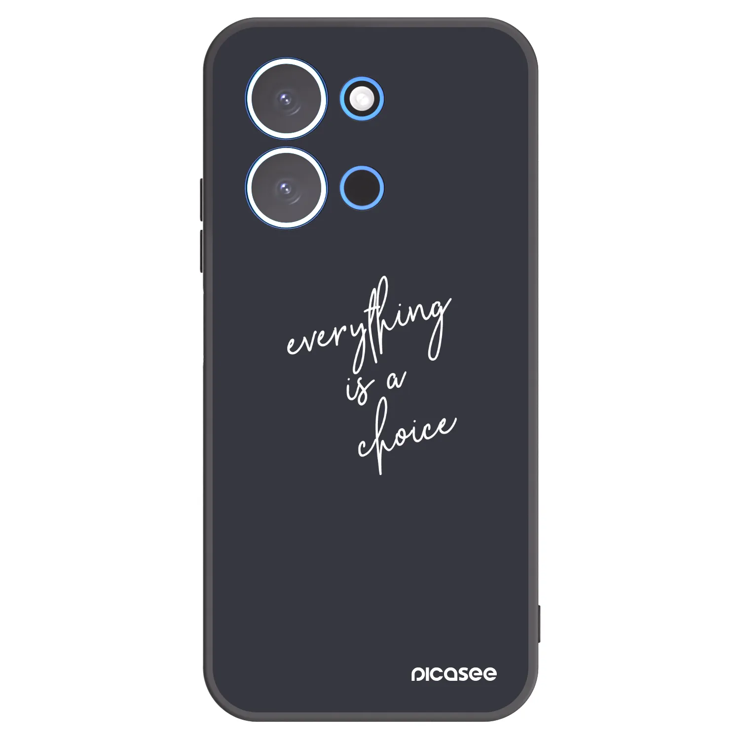 Picasee silikonowe czarne etui na Xiaomi Redmi 15C 4G - Everything is a choice