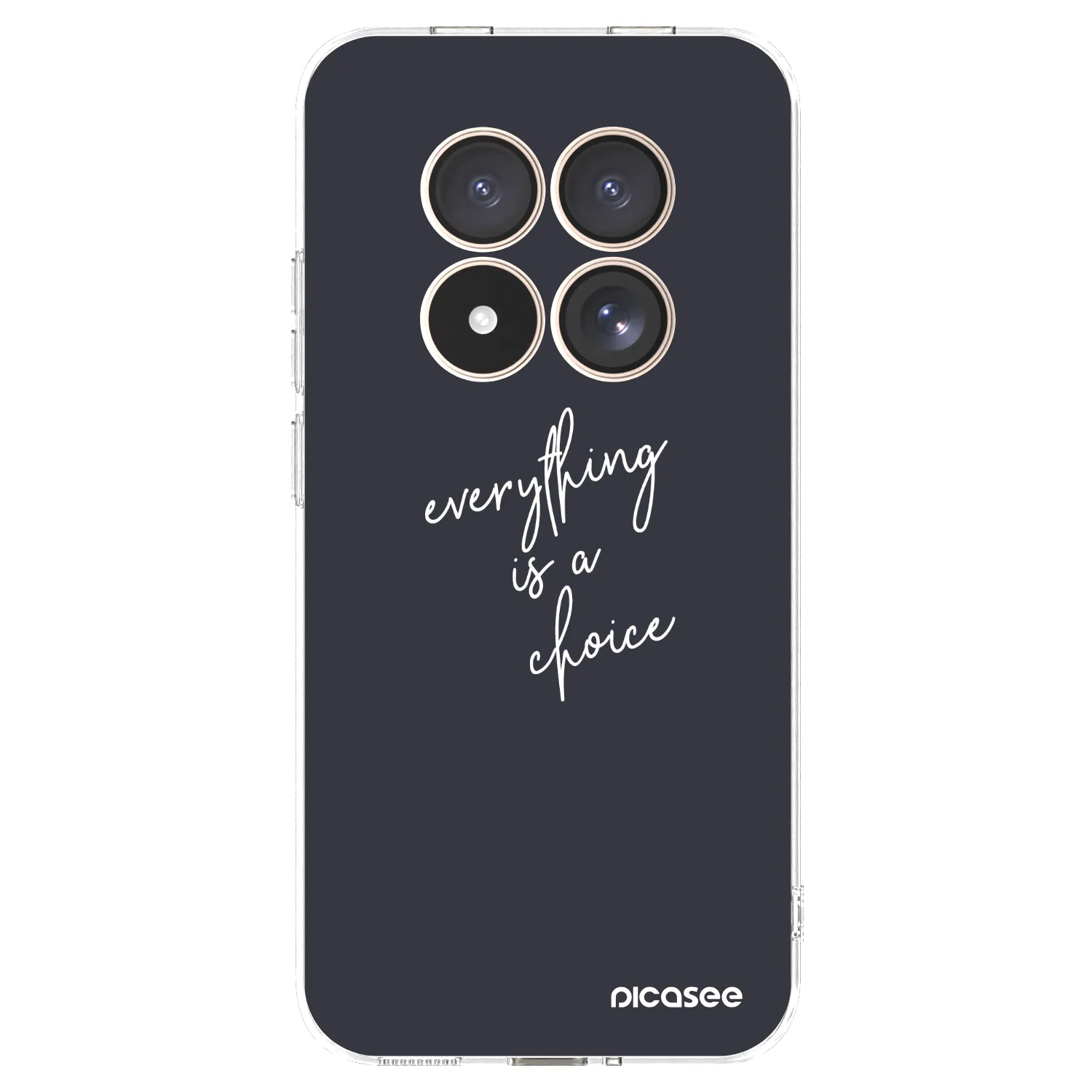 Picasee silikonowe przeźroczyste etui na Xiaomi Redmi Note 15 Pro 4G - Everything is a choice