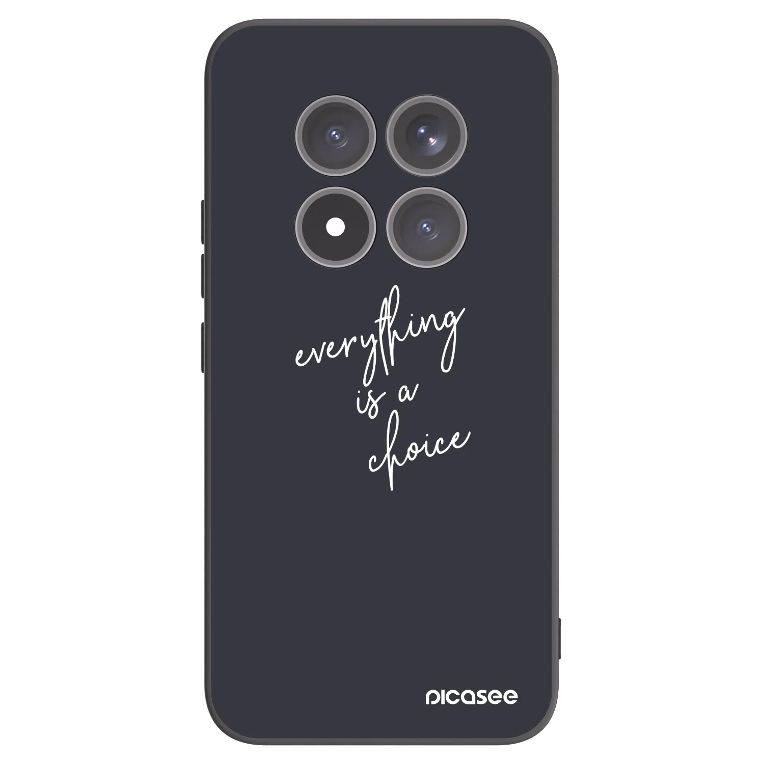 Picasee silikonowe czarne etui na Xiaomi Redmi Note 15 Pro+ - Everything is a choice