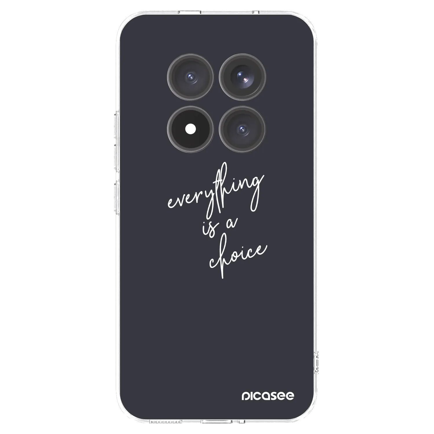 Picasee silikonowe przeźroczyste etui na Xiaomi Redmi Note 15 Pro+ - Everything is a choice