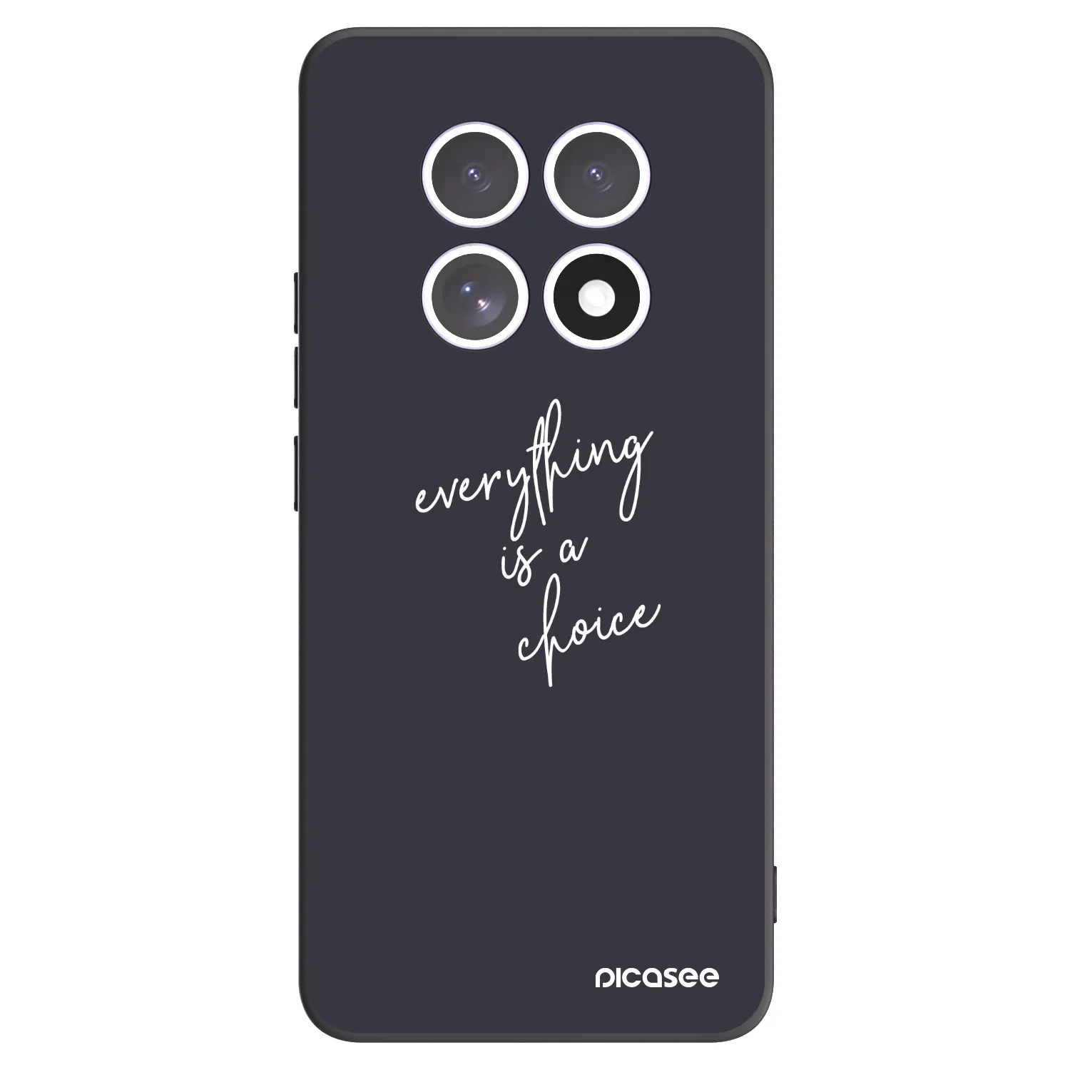 Picasee silikonowe czarne etui na Xiaomi Redmi Note 15 4G - Everything is a choice