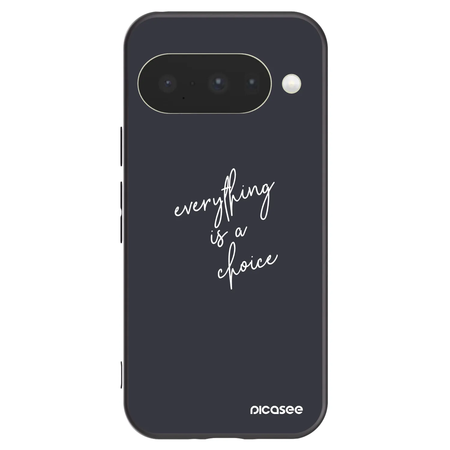 Picasee silikonowe czarne etui na Google Pixel 10 - Everything is a choice