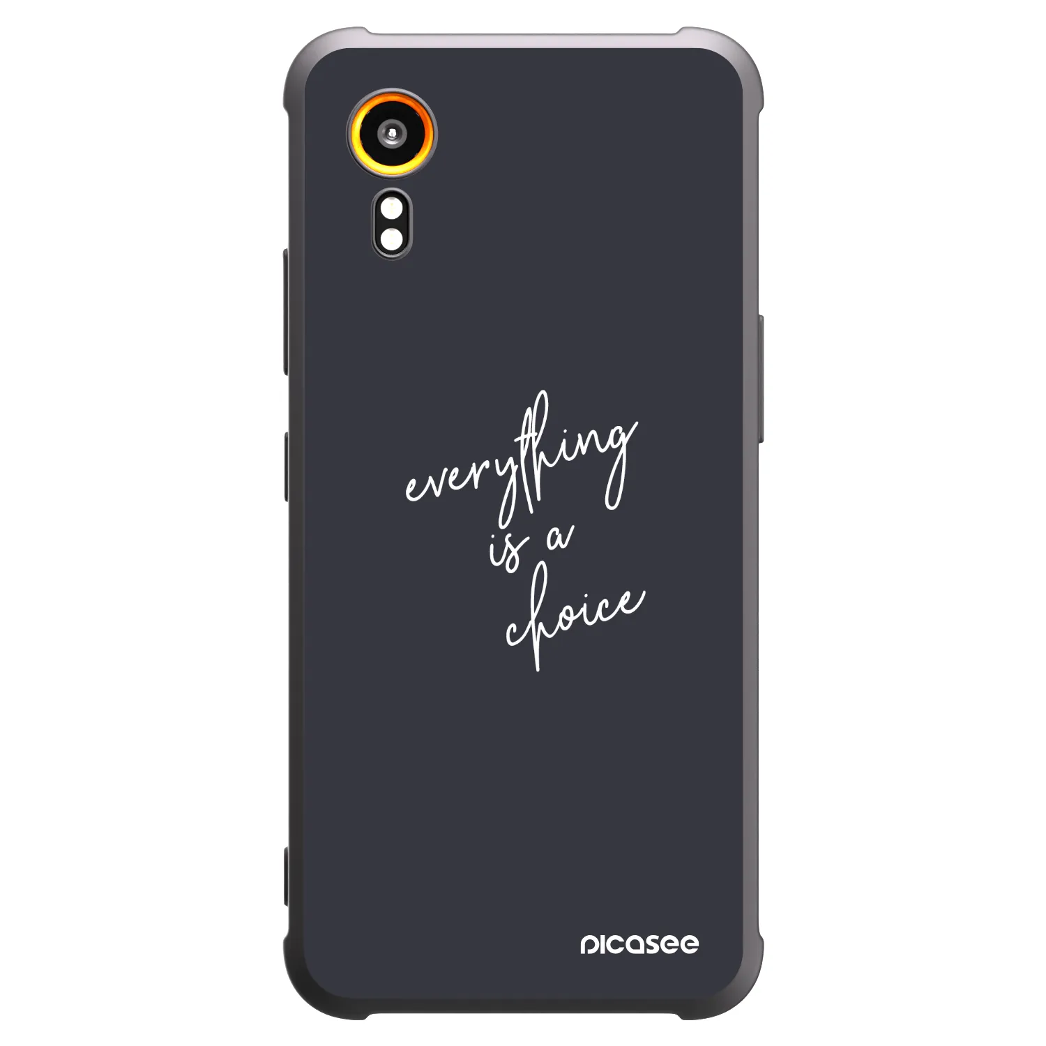 Picasee silikonowe czarne etui na Samsung Galaxy Xcover 7 - Everything is a choice