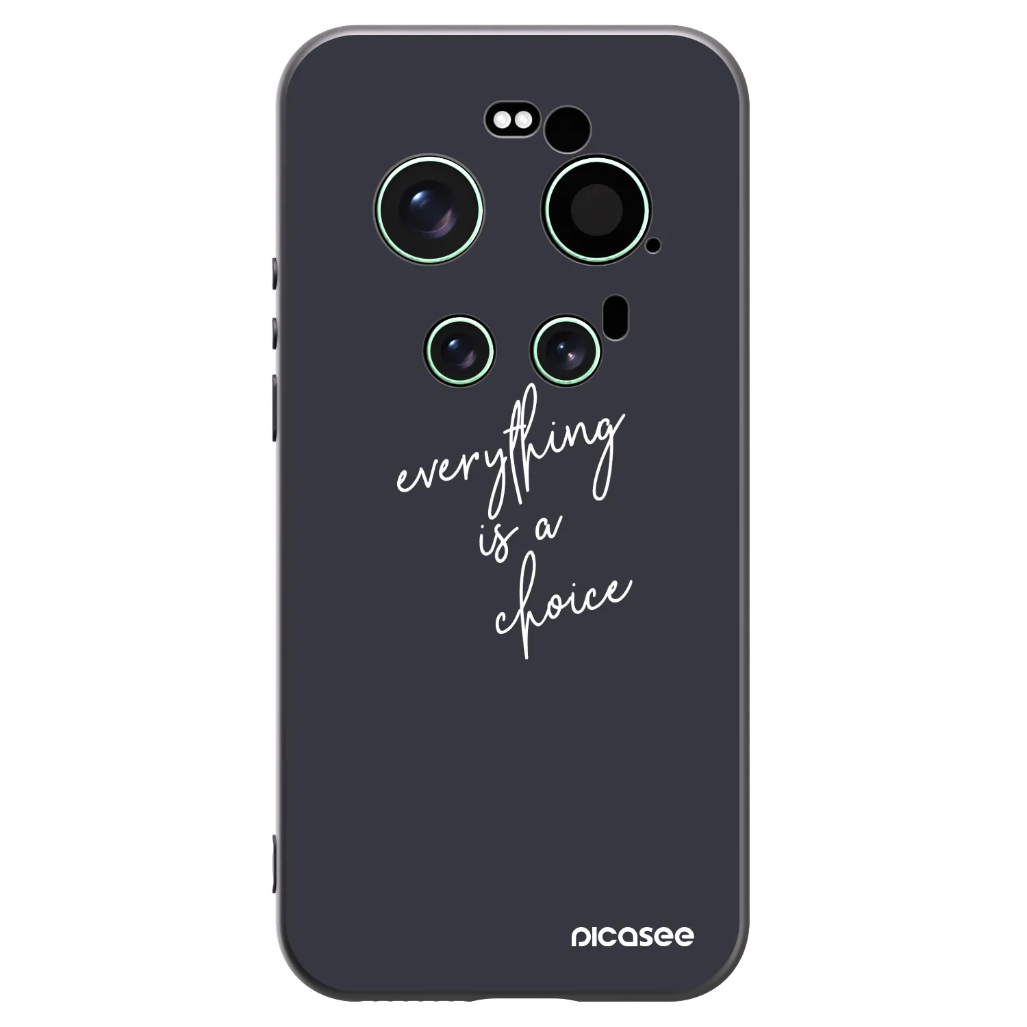 Picasee silikonowe czarne etui na Xiaomi 17 Ultra - Everything is a choice