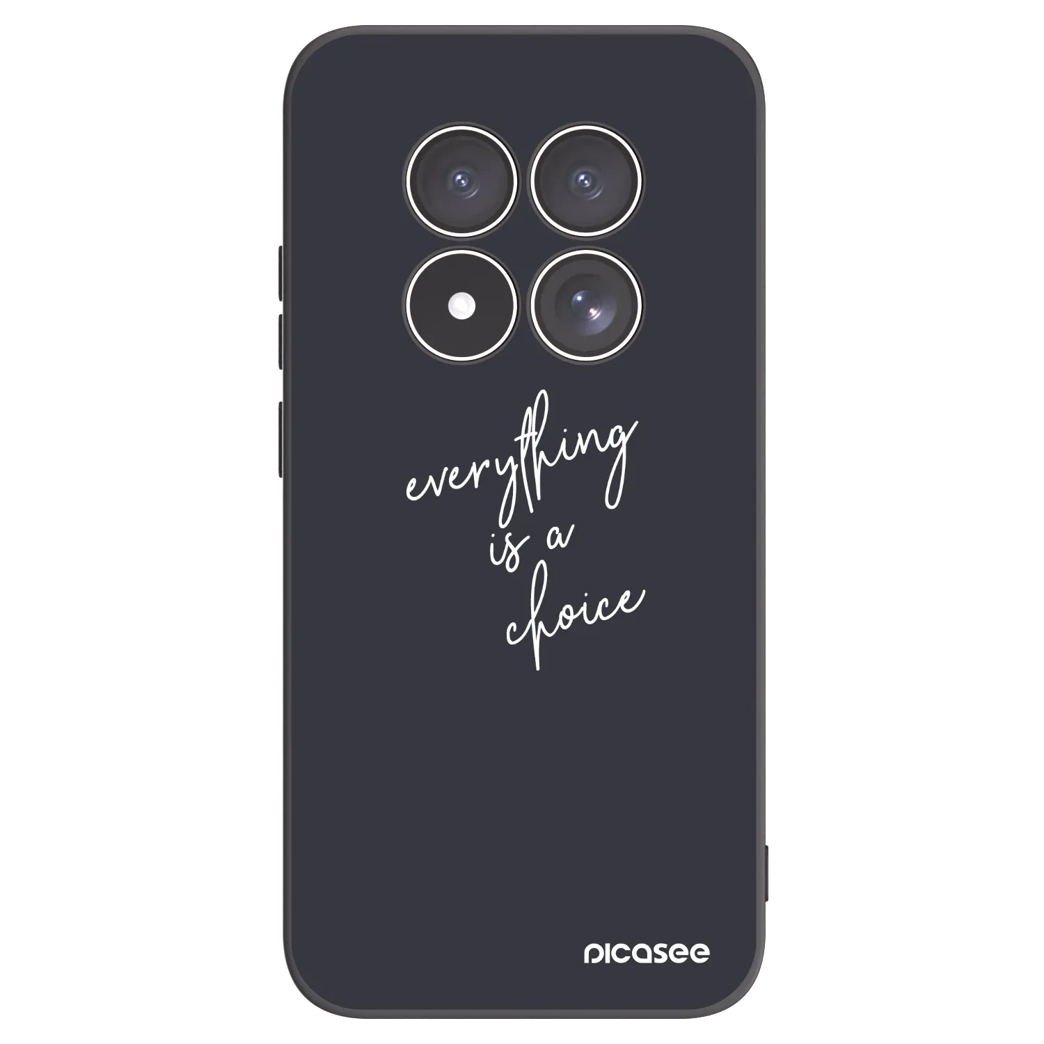 Picasee silikonowe czarne etui na Xiaomi Redmi Note 15 Pro 5G - Everything is a choice