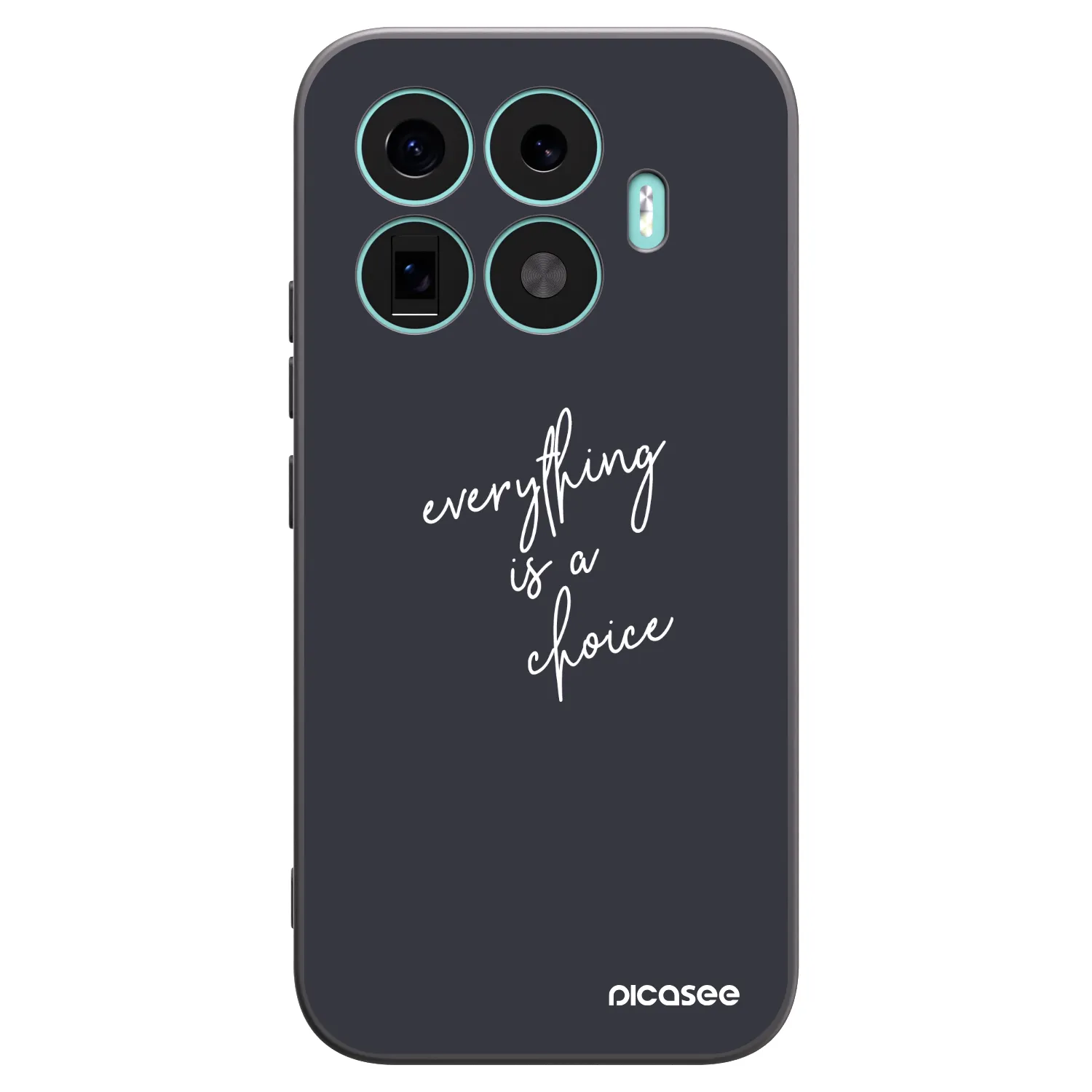 Picasee silikonowe czarne etui na Xiaomi 17T - Everything is a choice