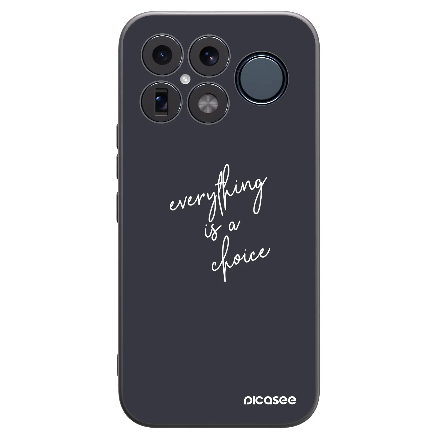 Picasee silikonowe czarne etui na Xiaomi Poco F8 Ultra - Everything is a choice