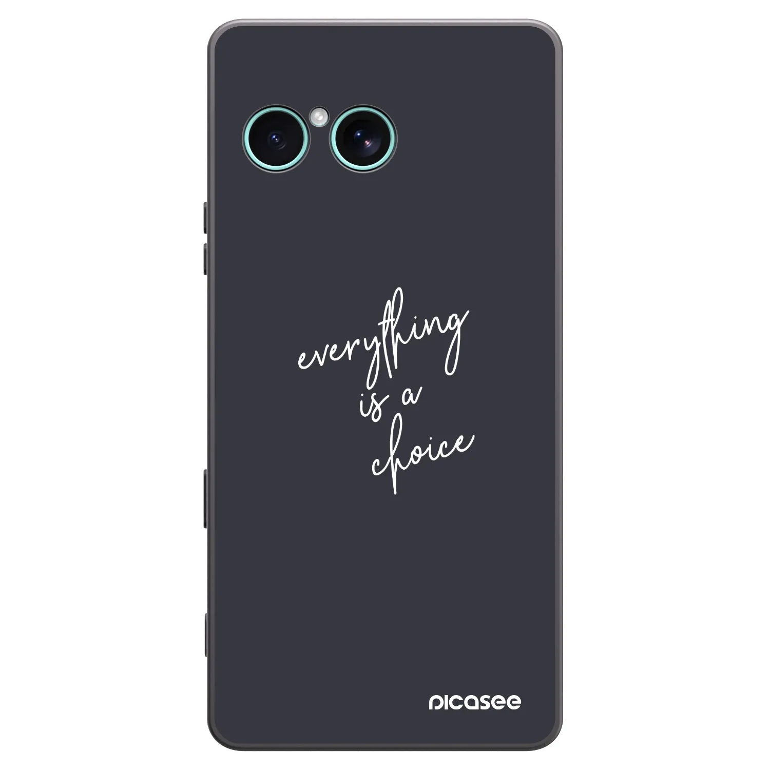 Picasee silikonowe czarne etui na Sony Xperia 10 VII - Everything is a choice