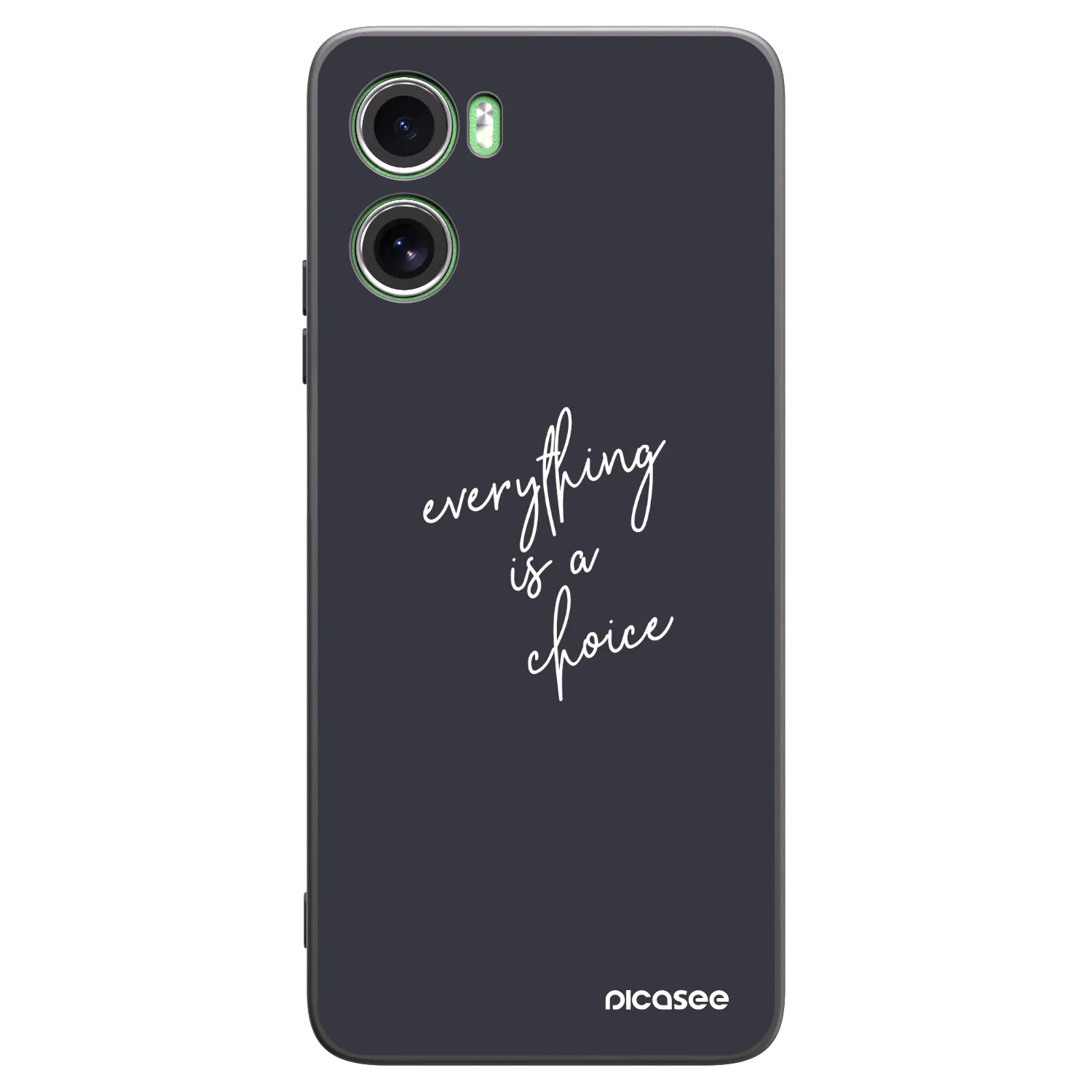 Picasee silikonowe czarne etui na Motorola Moto G06 - Everything is a choice