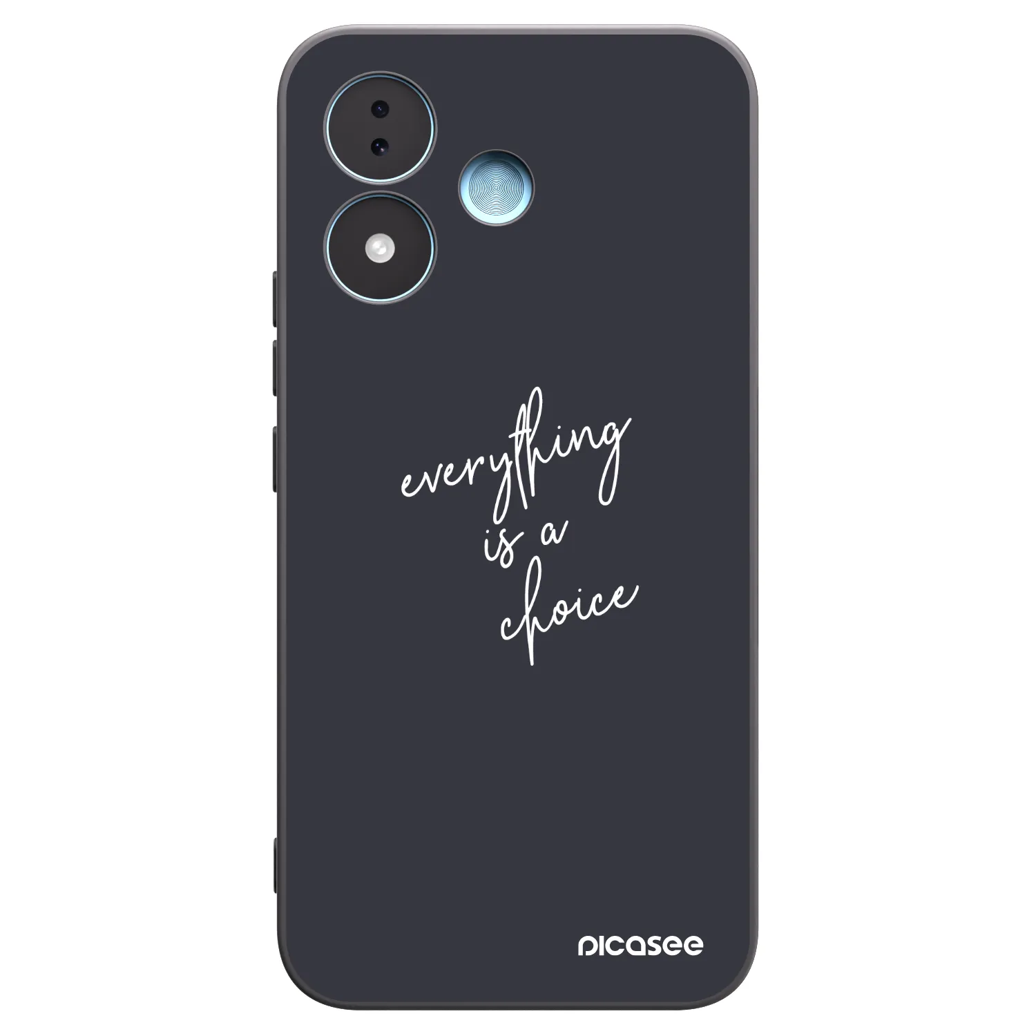 Picasee silikonowe czarne etui na Xiaomi Redmi Note 17 5G - Everything is a choice