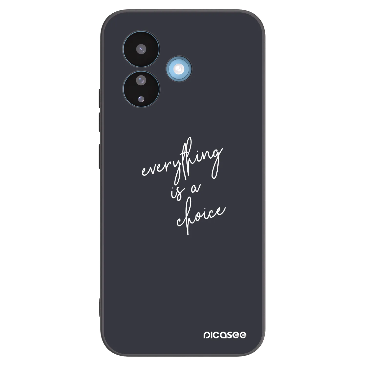 Picasee silikonowe czarne etui na Xiaomi Redmi Note 17 Pro 5G - Everything is a choice