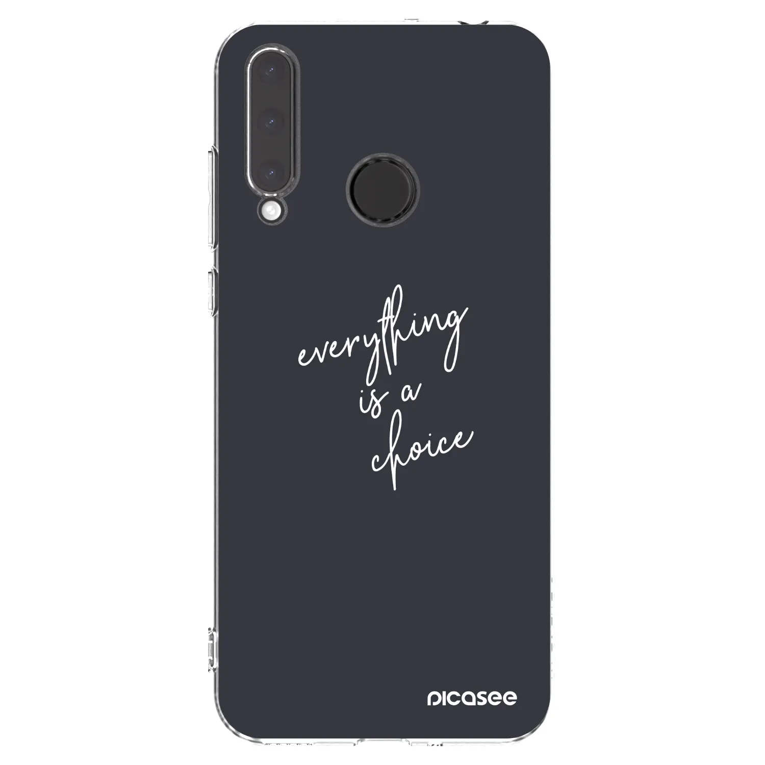 Picasee silikonowe przeźroczyste etui na Honor 20 Lite - Everything is a choice
