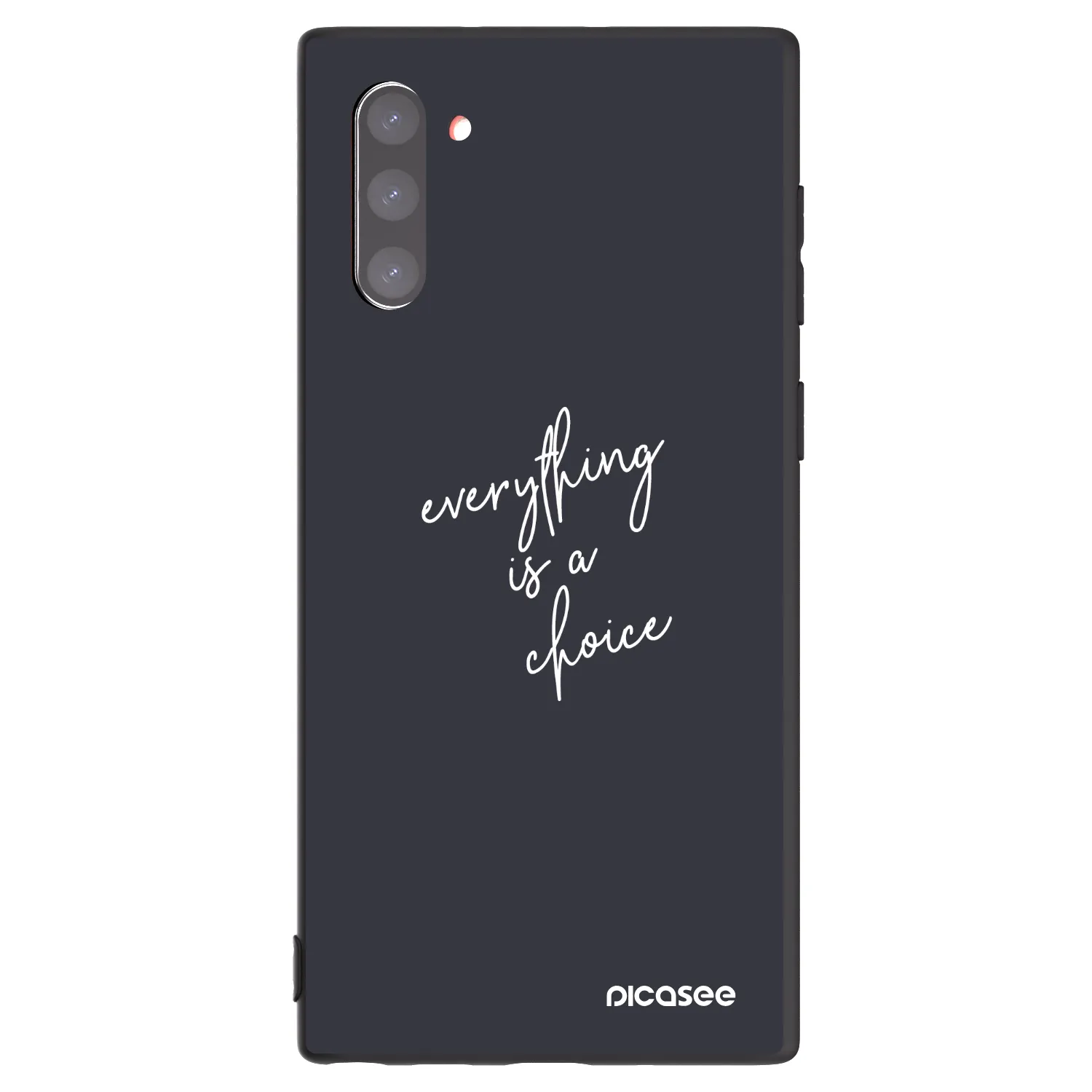 Picasee silikonowe czarne etui na Samsung Galaxy Note 10 N970F - Everything is a choice