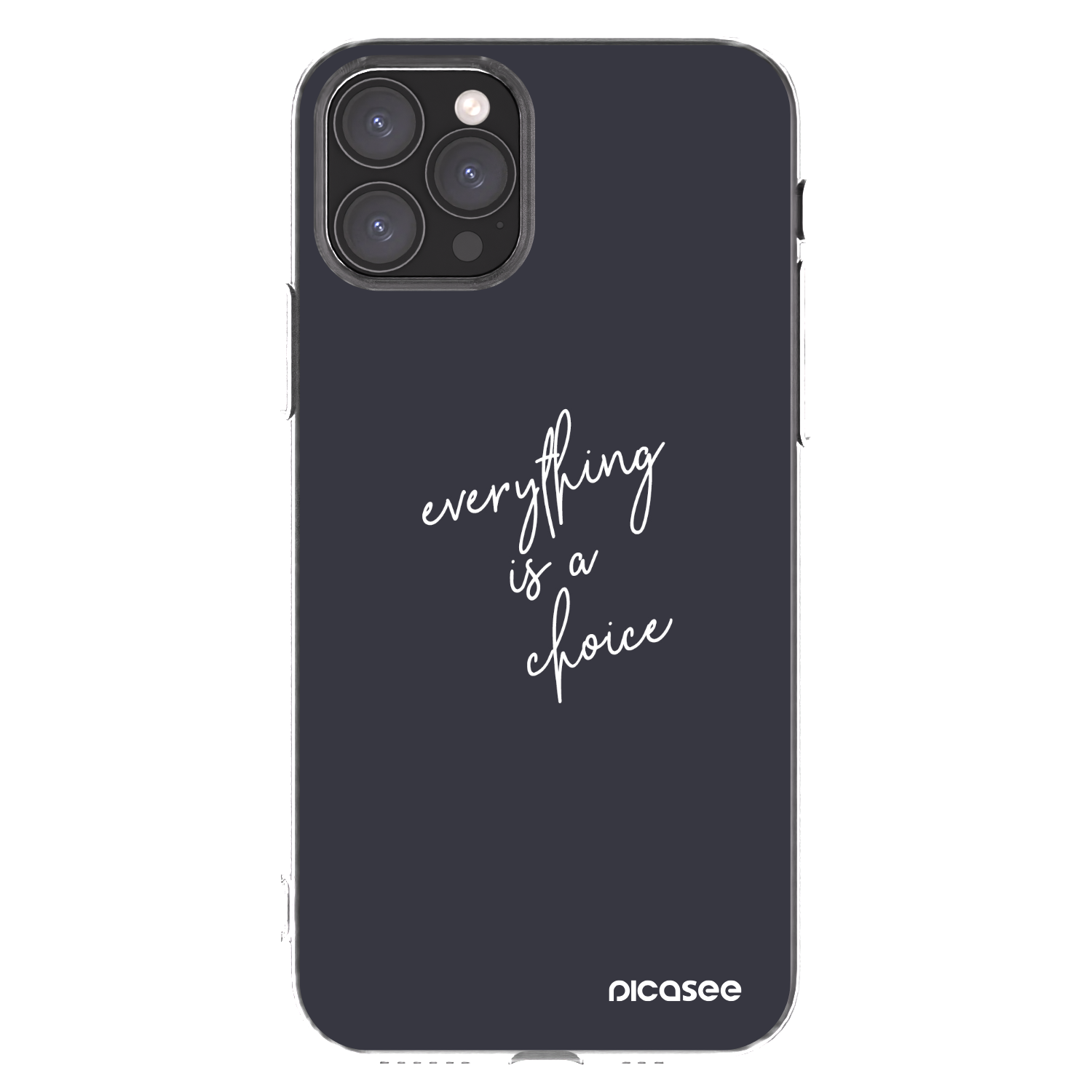 Picasee silikonowe przeźroczyste etui na Apple iPhone 11 Pro - Everything is a choice