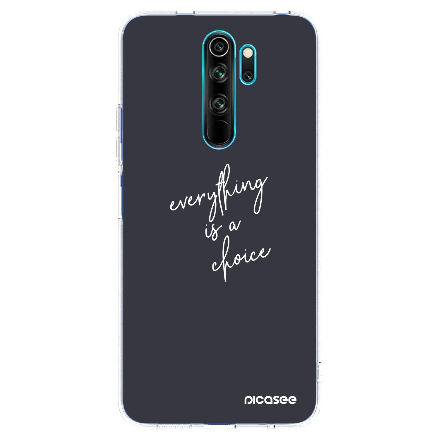 Picasee silikonowe przeźroczyste etui na Xiaomi Redmi Note 8 Pro - Everything is a choice