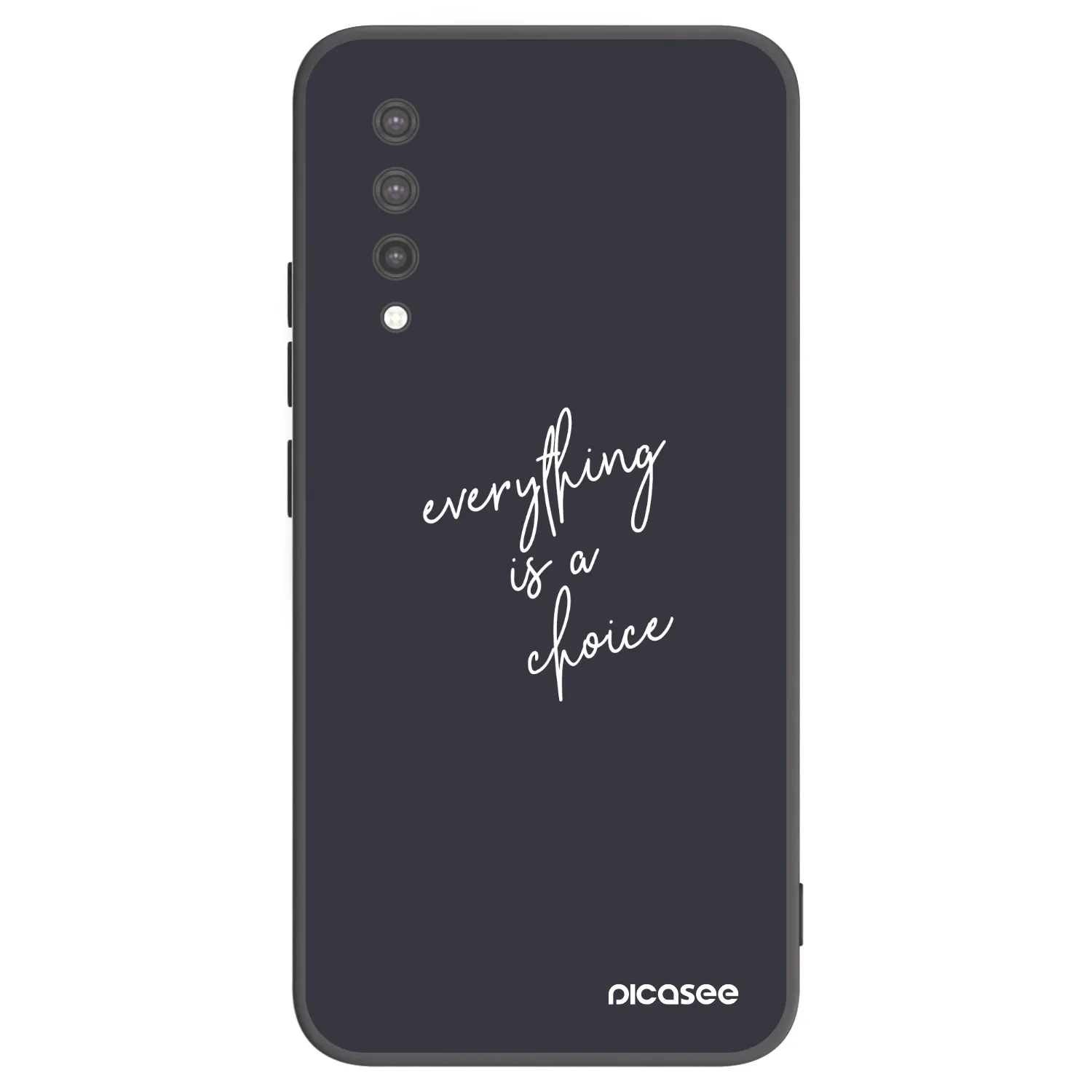 Picasee silikonowe czarne etui na Xiaomi Mi 9 Lite - Everything is a choice