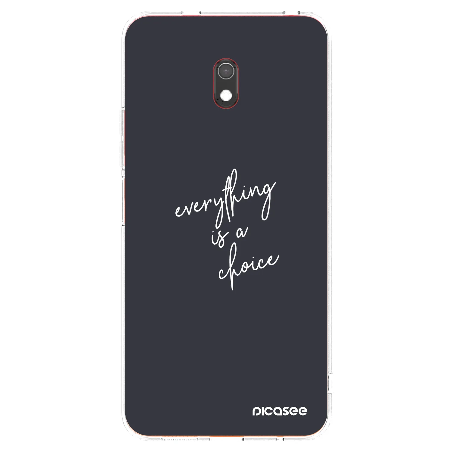 Picasee silikonowe przeźroczyste etui na Xiaomi Redmi 8A - Everything is a choice