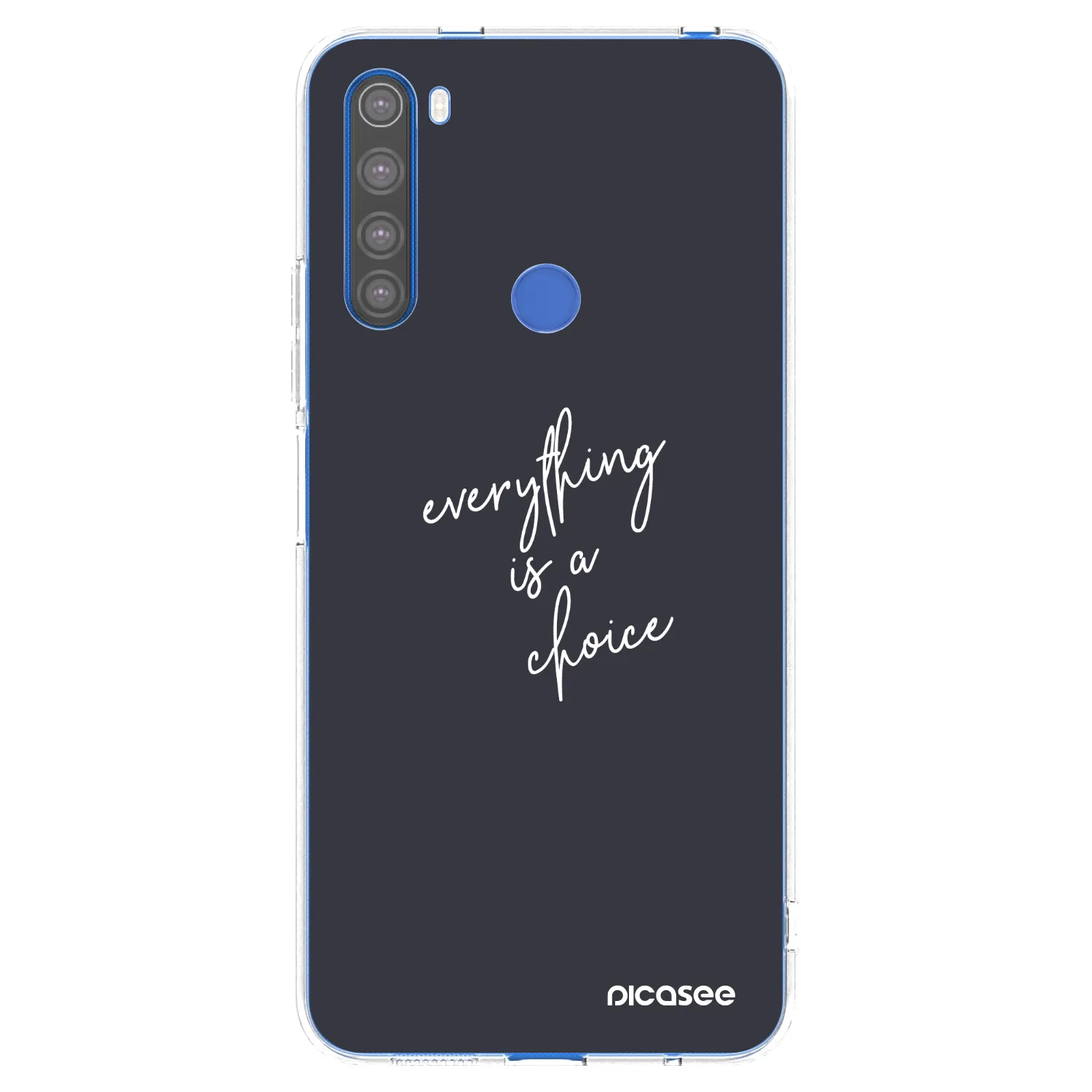 Picasee silikonowe przeźroczyste etui na Xiaomi Redmi Note 8T - Everything is a choice