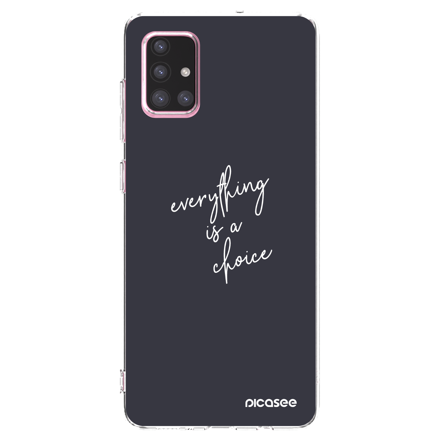 Picasee silikonowe przeźroczyste etui na Samsung Galaxy A71 A715F - Everything is a choice