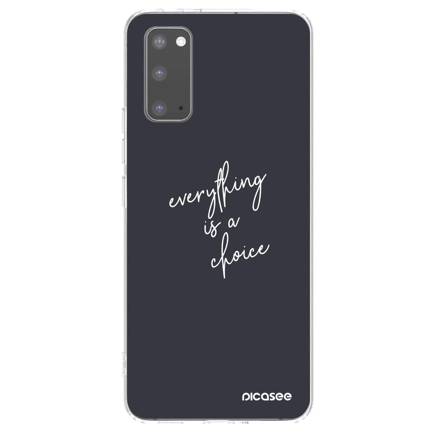 Picasee silikonowe przeźroczyste etui na Samsung Galaxy S20 G980F - Everything is a choice