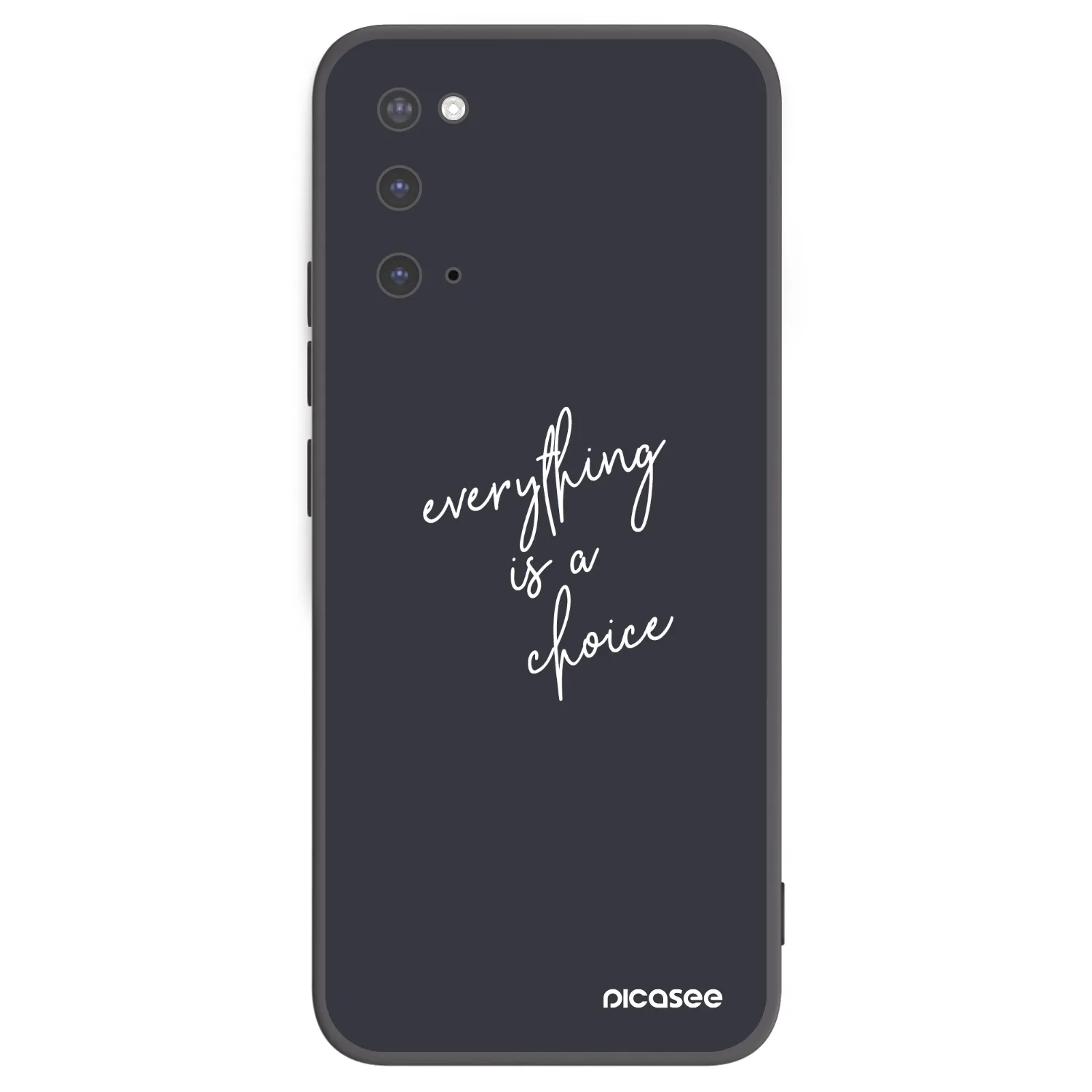 Picasee silikonowe czarne etui na Samsung Galaxy S20 G980F - Everything is a choice