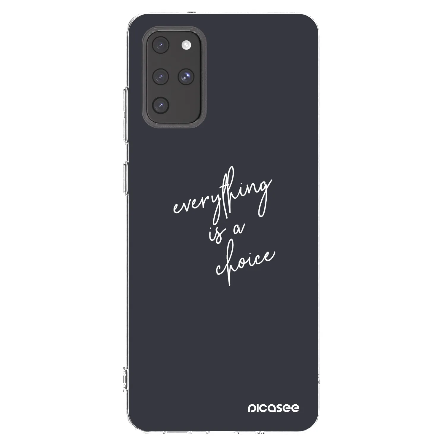 Picasee silikonowe przeźroczyste etui na Samsung Galaxy S20+ G985F - Everything is a choice