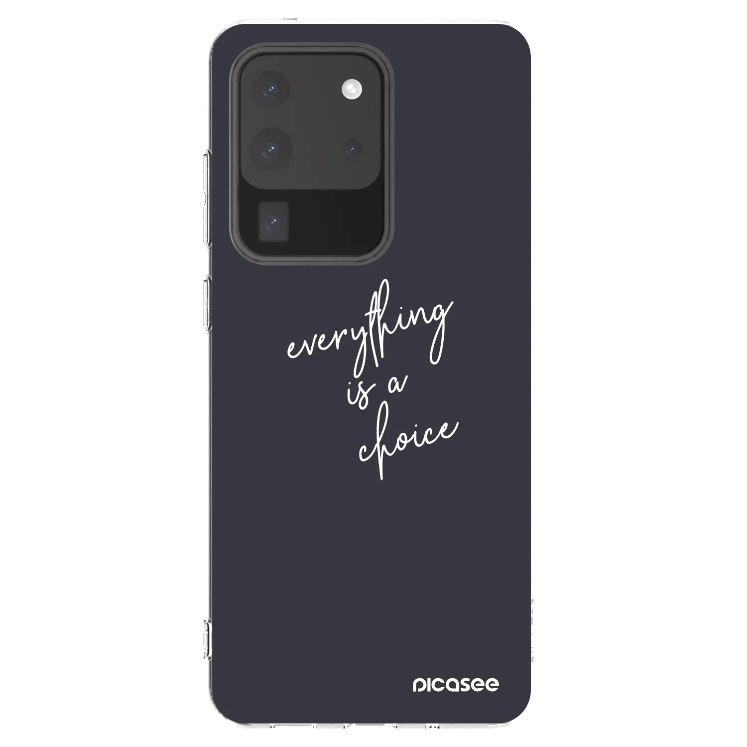 Picasee silikonowe przeźroczyste etui na Samsung Galaxy S20 Ultra 5G G988F - Everything is a choice