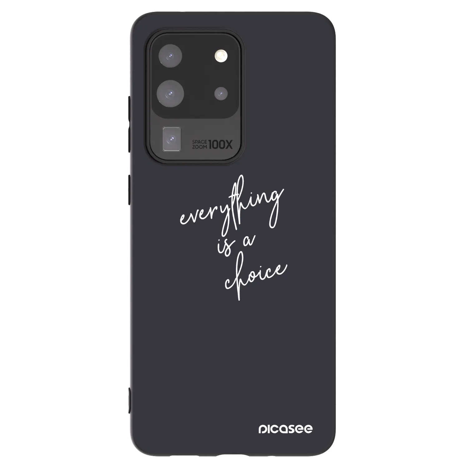 Picasee silikonowe czarne etui na Samsung Galaxy S20 Ultra 5G G988F - Everything is a choice