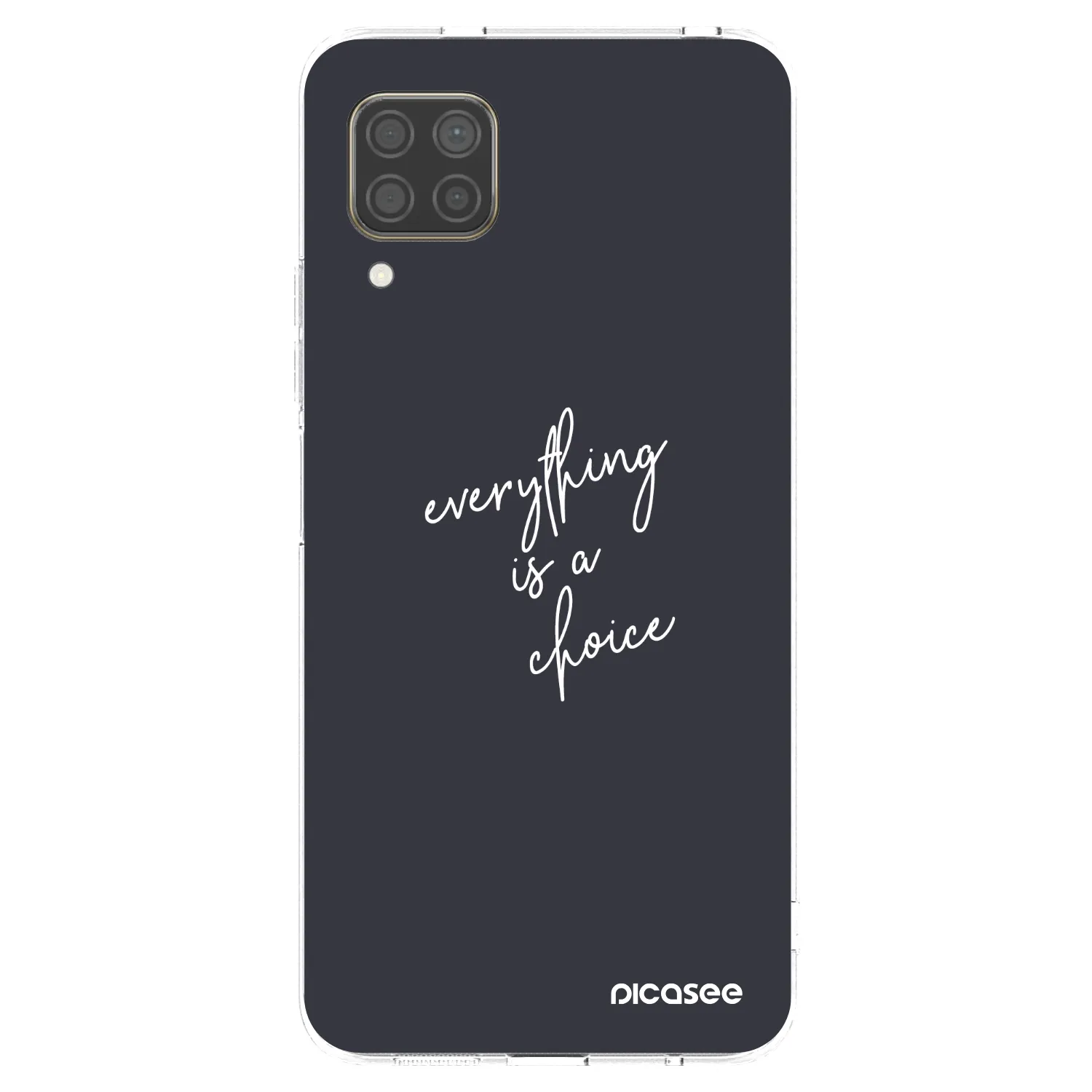 Picasee silikonowe przeźroczyste etui na Huawei P40 Lite - Everything is a choice