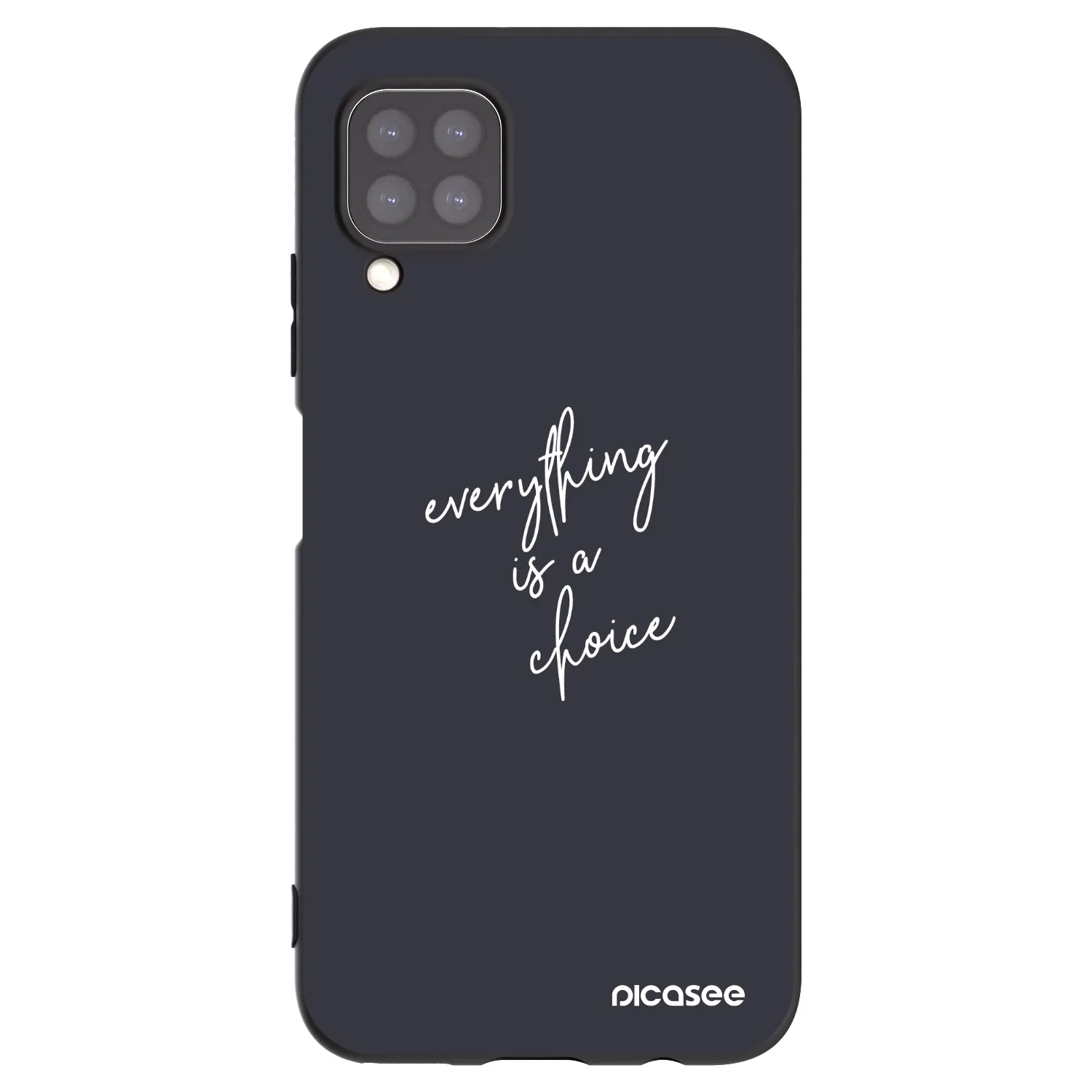 Picasee silikonowe czarne etui na Huawei P40 Lite - Everything is a choice